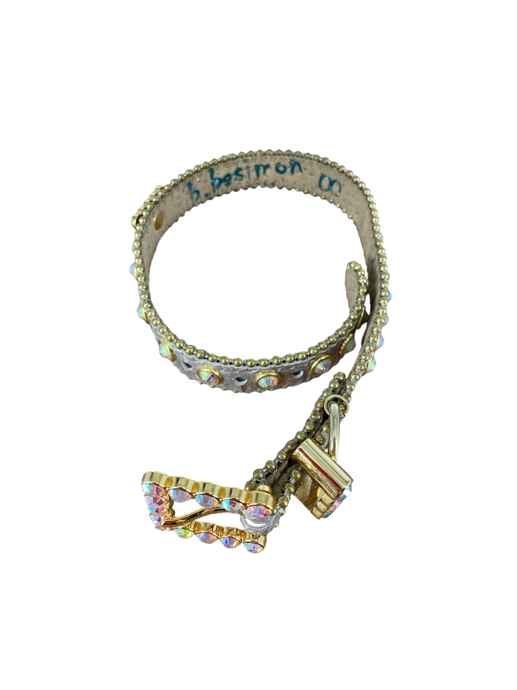B.B SIMONS /Collar/Leather/Color Stone/GLD/IRIDECENT JEWELS view 5