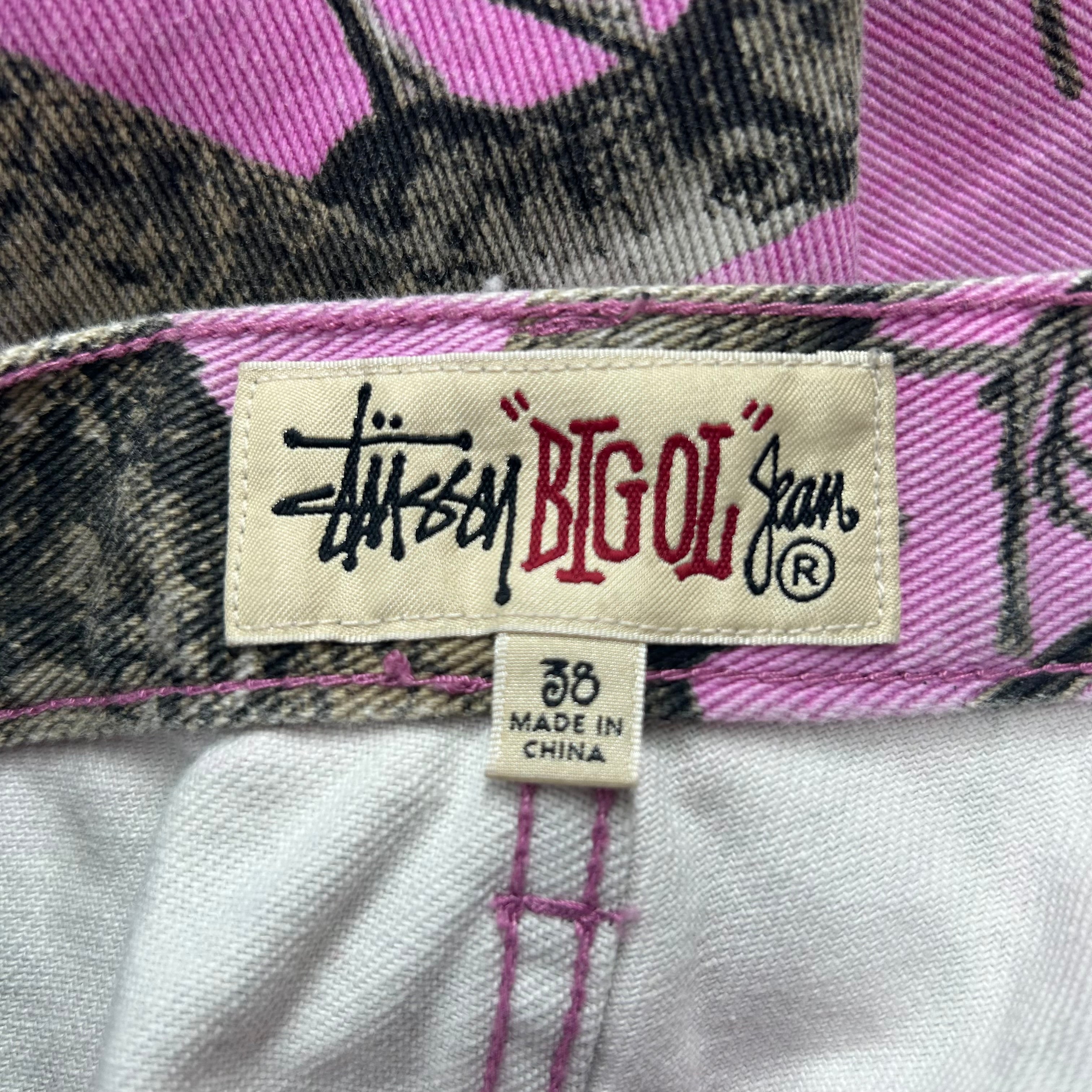 STUSSY/Straight Pants/38/Cotton/PNK/Camouflage/REAL TREE view 3