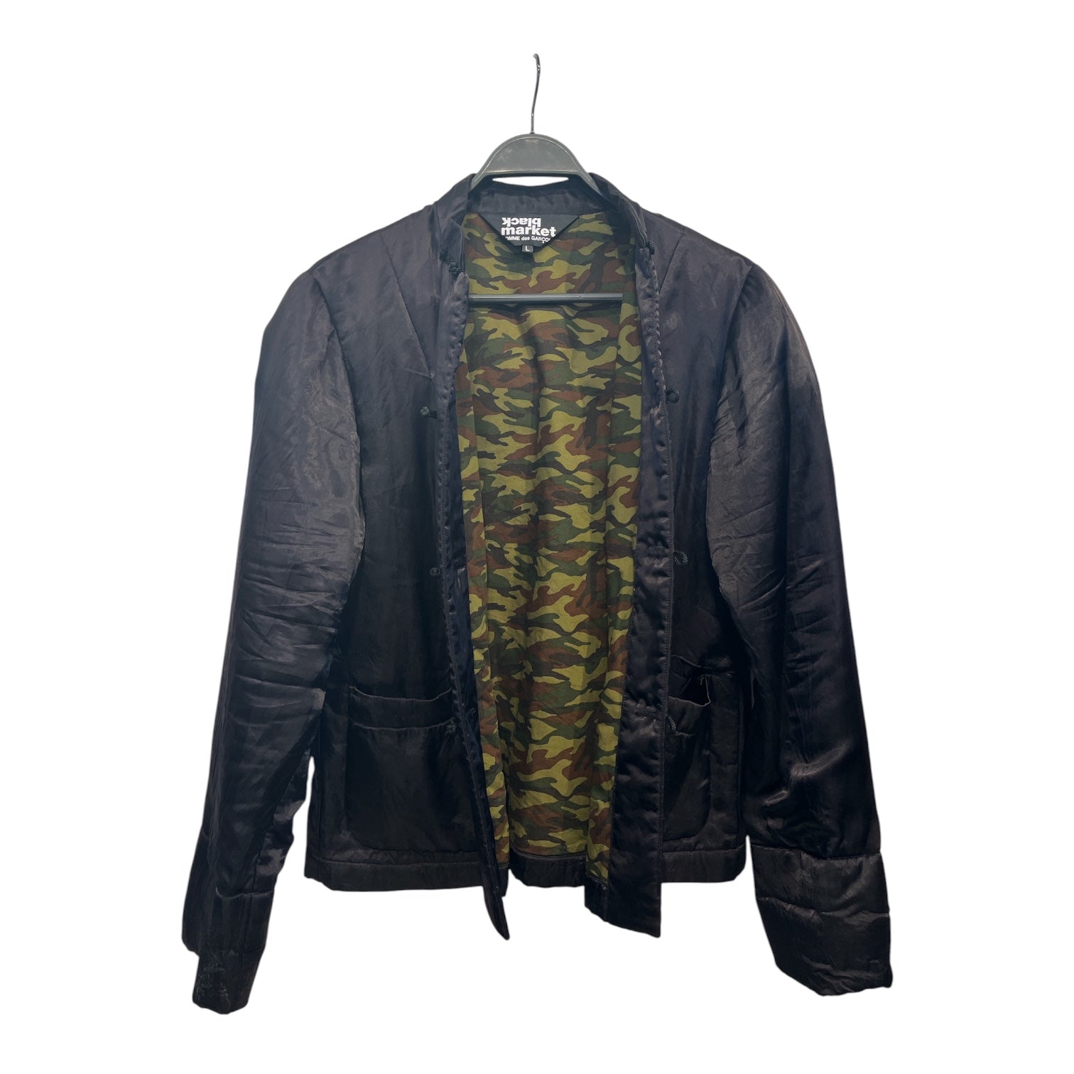 COMME des GARCONS/Jacket/L/Silk/BLK/CDG BLACK MARKET CHINESE JCKT view 3