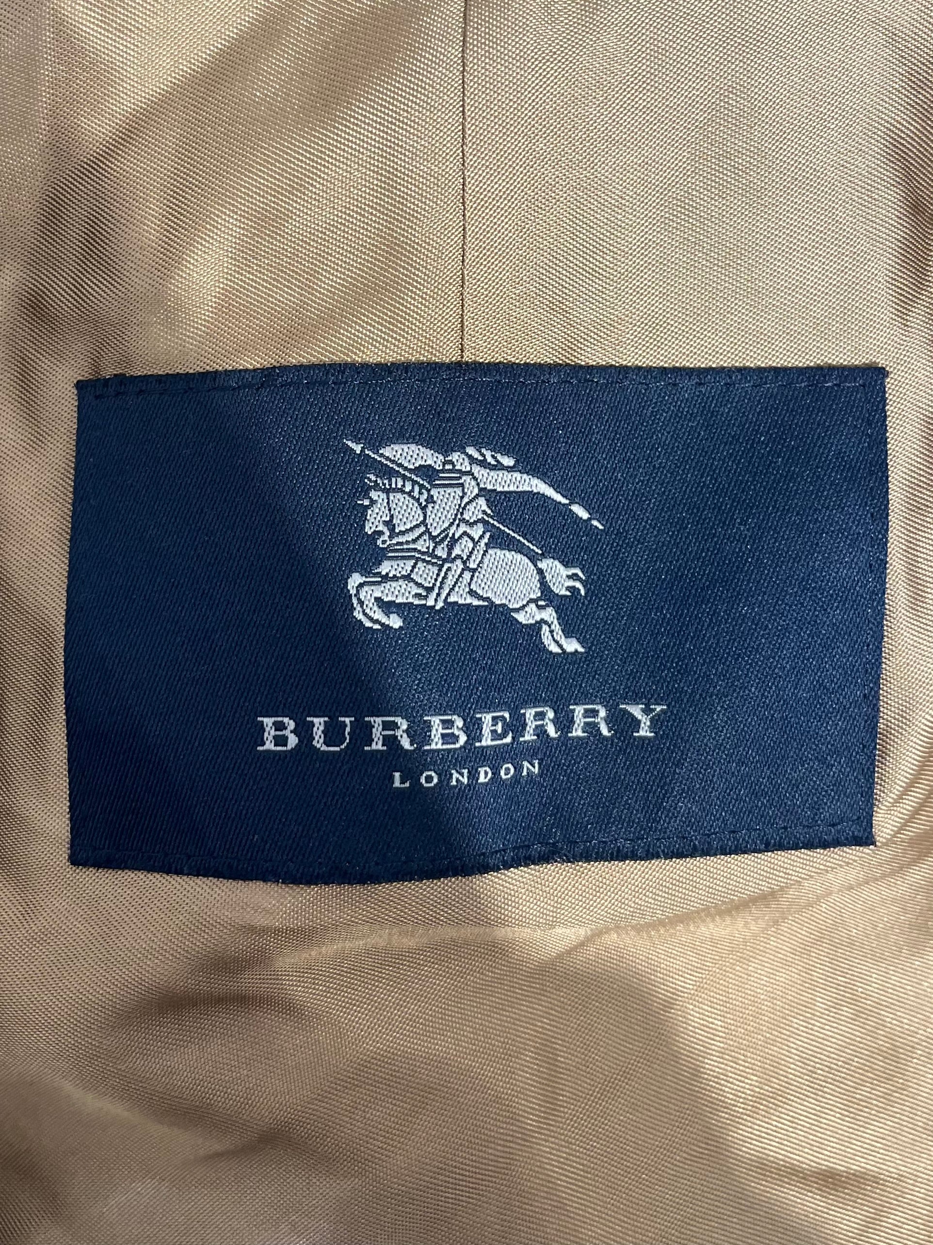 BURBERRY LONDON/Trench Coat/Cotton/KHK/INNER WOOL ZIP LINING view 3