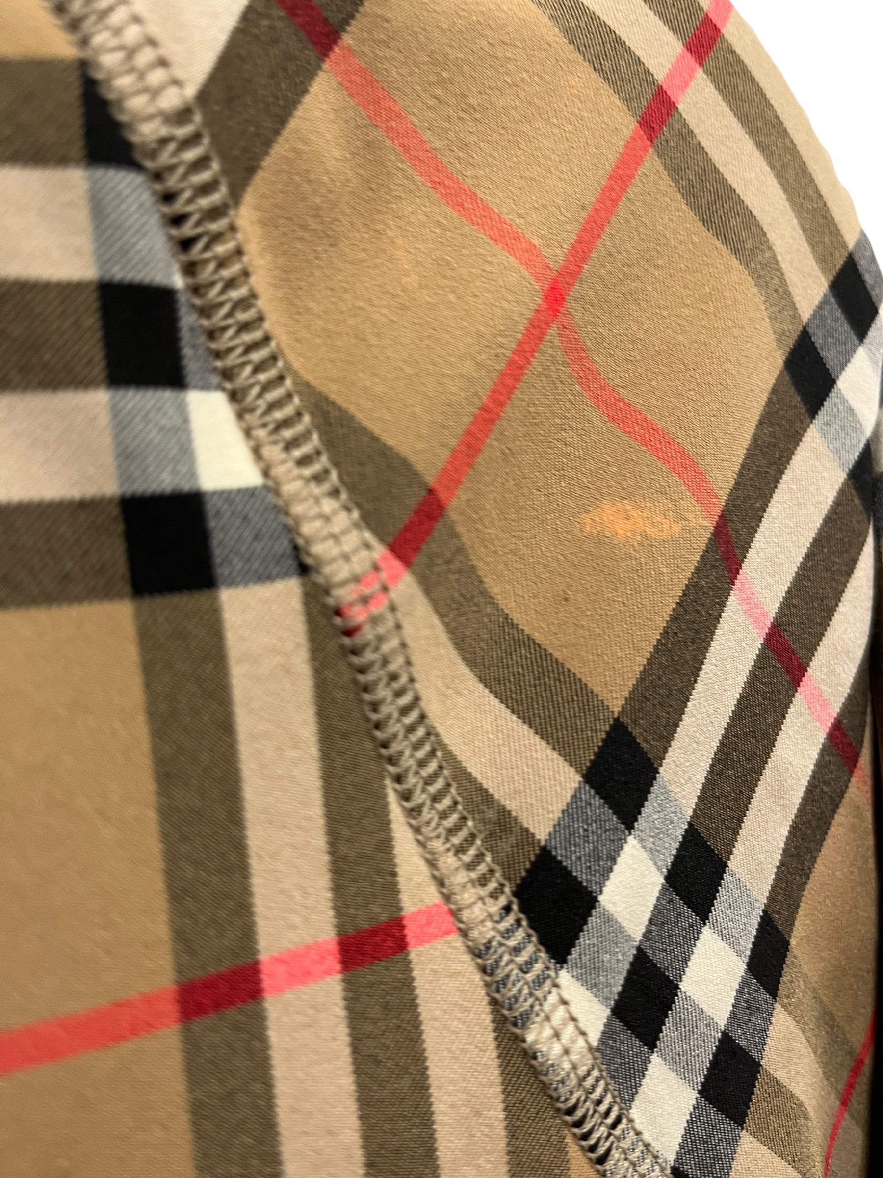 BURBERRY LONDON/LS Shirt/S/Plaid/Polyester/BEG/mock neck pull over view 5