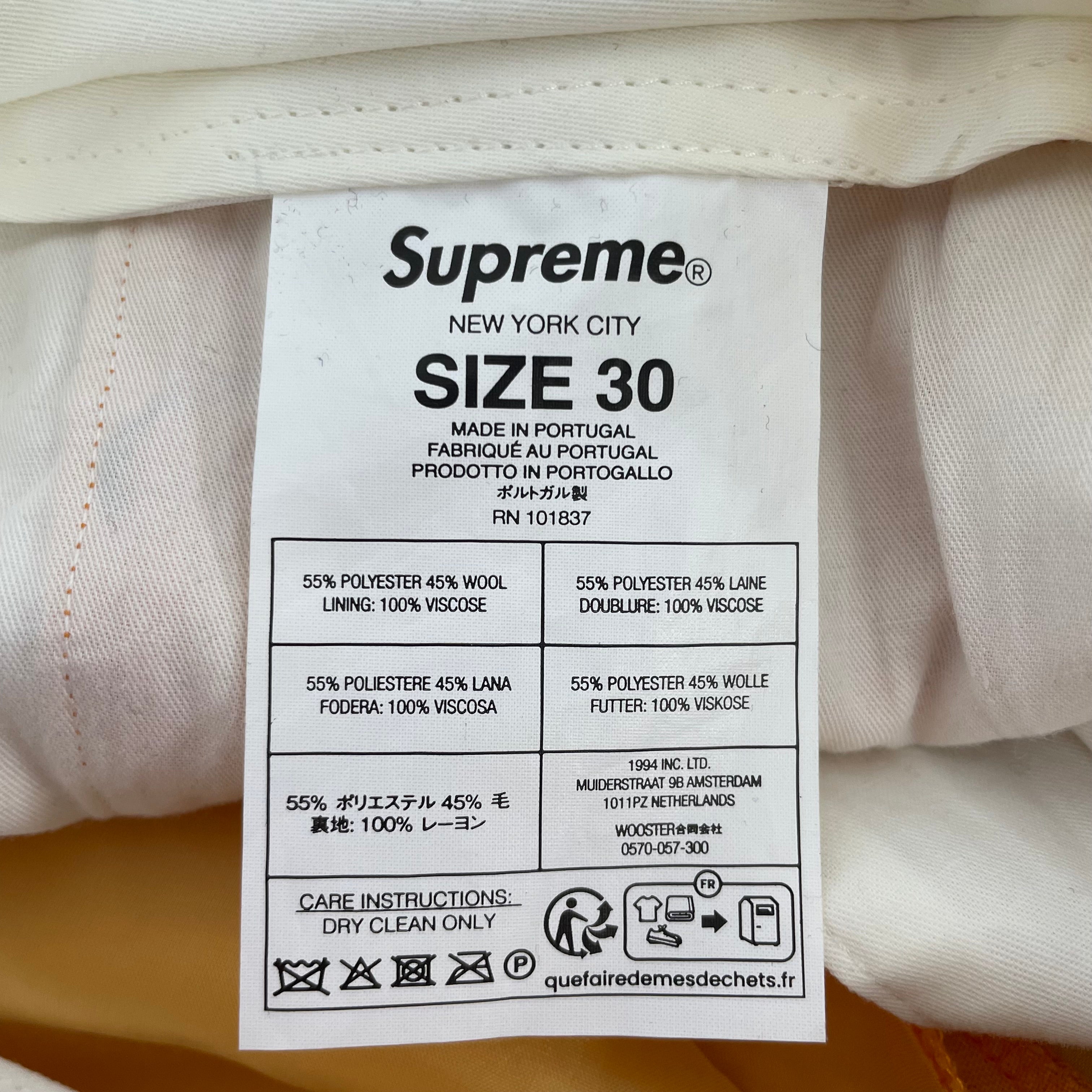 Supreme/Straight Pants/30/Cotton/ORN/DRESS PANTS view 4