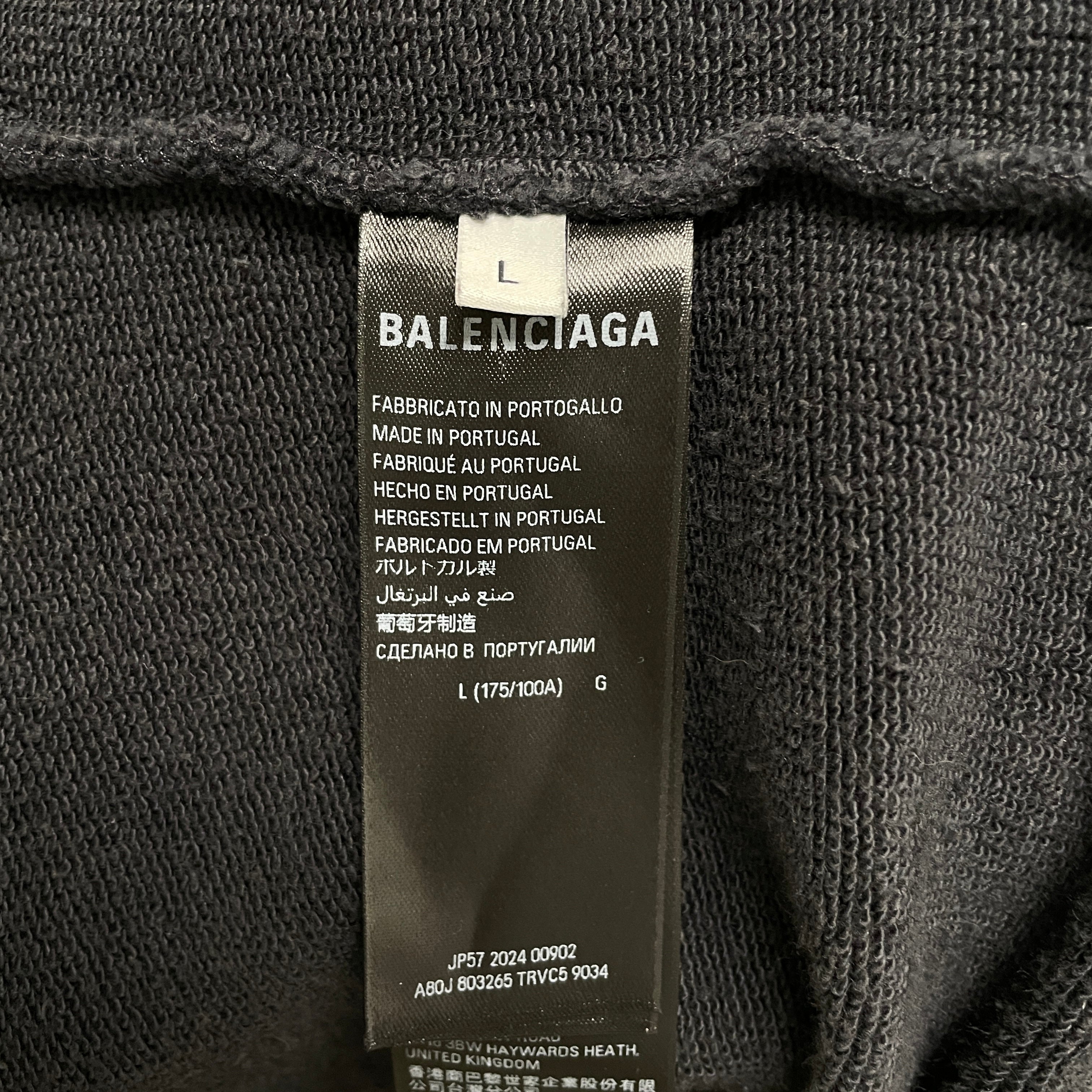 BALENCIAGA/Hoodie/L/Cotton/BLK/KEEP CALM AND WEAR THIS HOODIE view 4