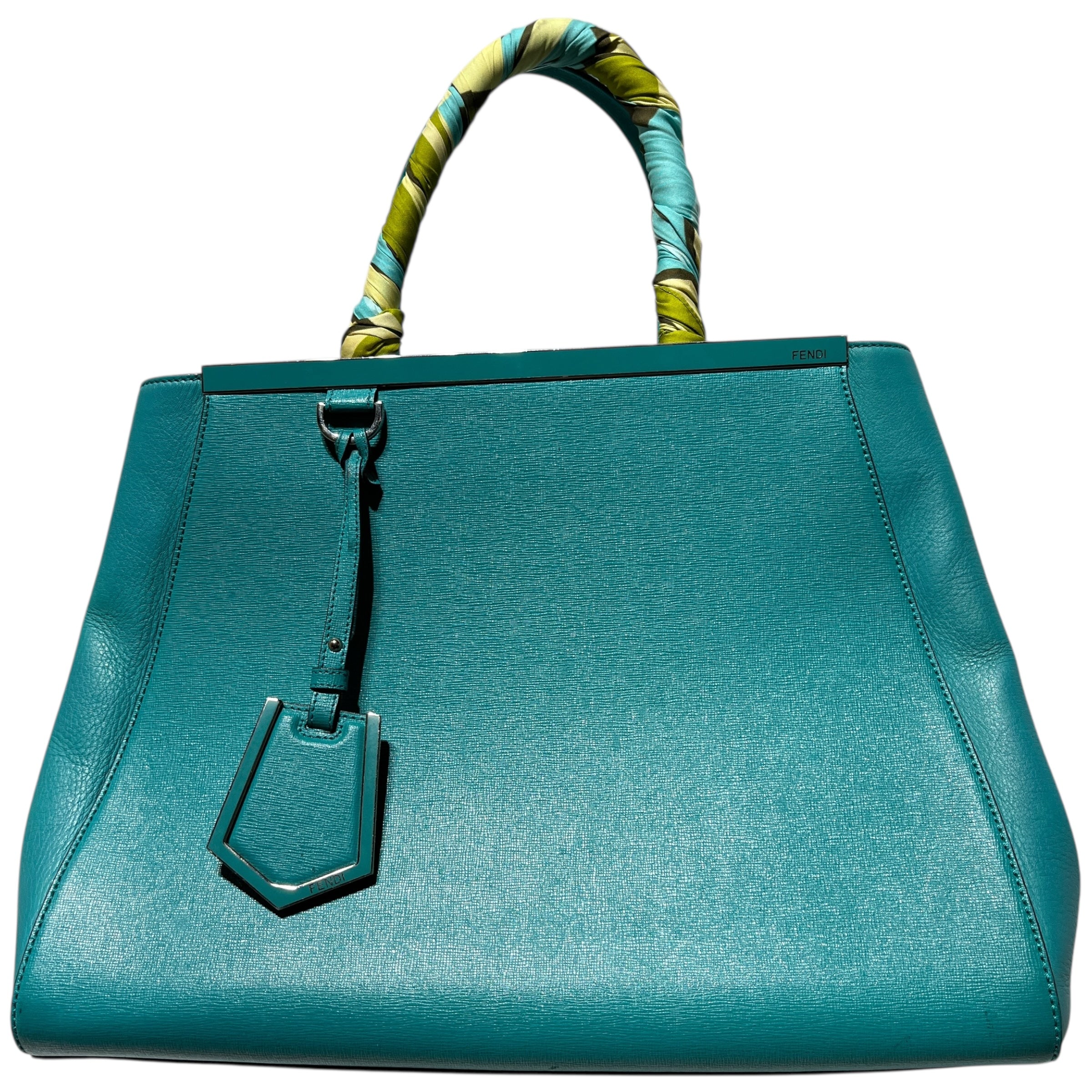 FENDI/Tote Bag/Leather/BLU/TURQUOISE TOUJOURS view 1