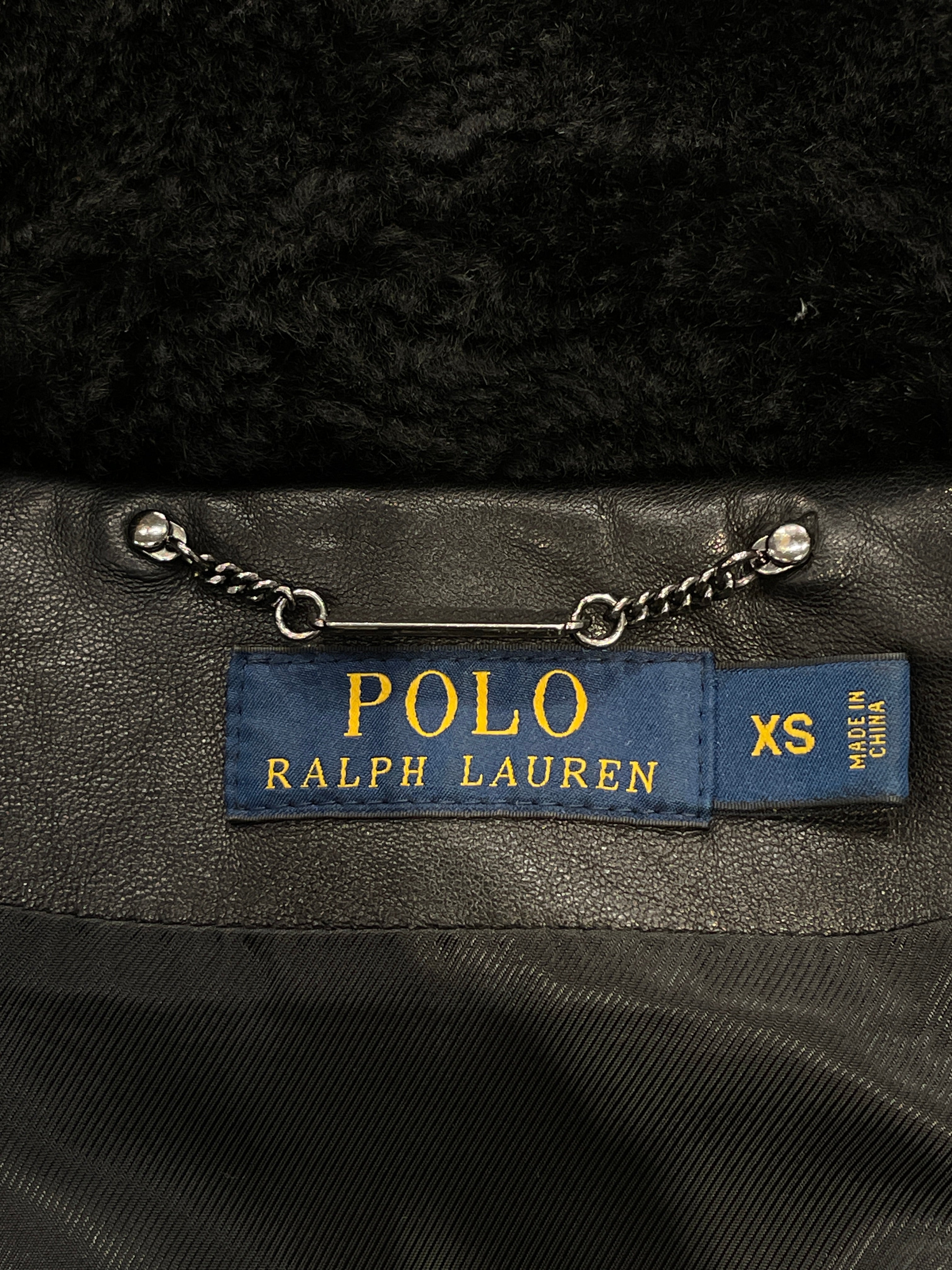 POLO RALPH LAUREN/Leather Jkt/XS/Leather/BLK/ view 4
