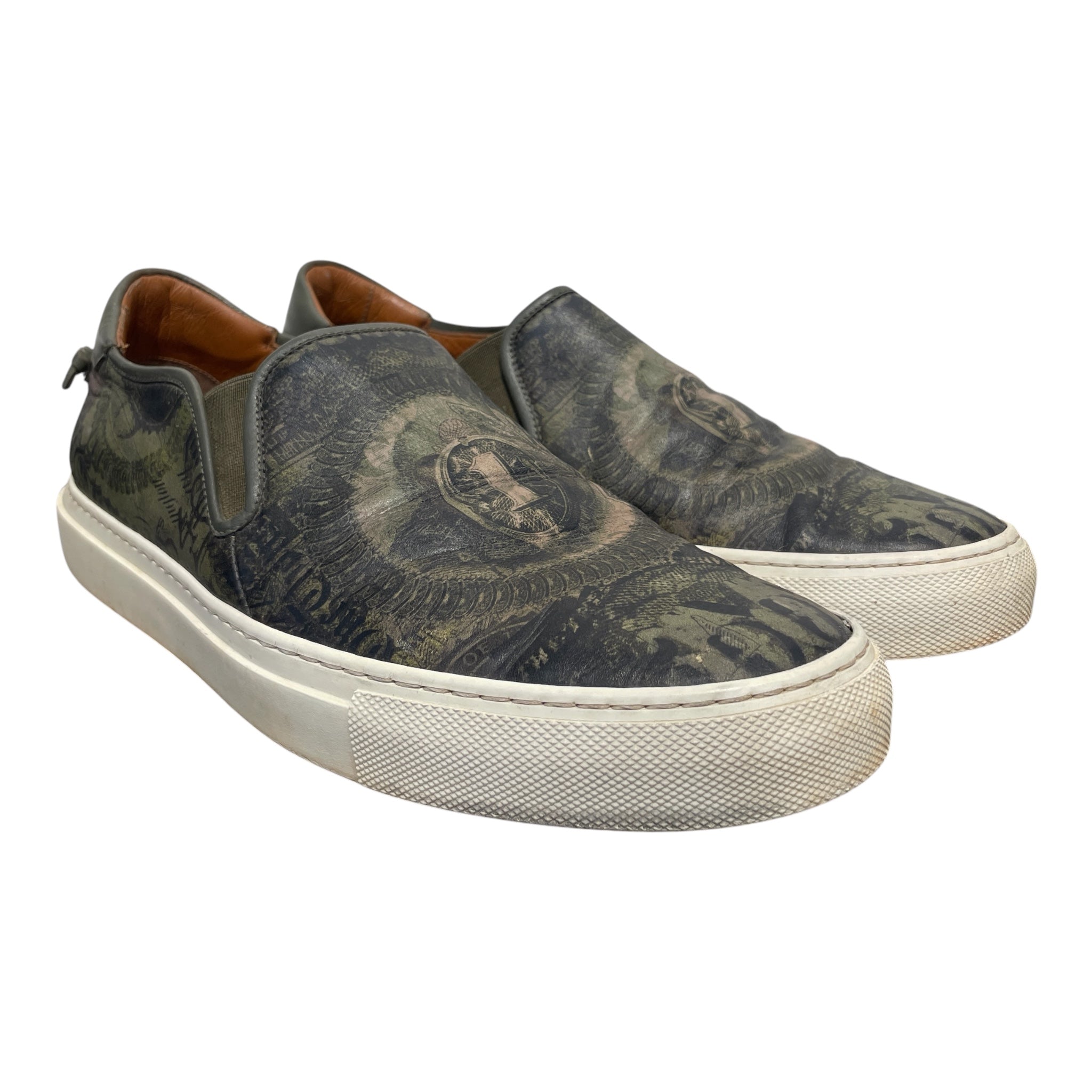 GIVENCHY/Low-Sneakers/EU 41/Graphic/Leather/GRN/dollar slip on view 1