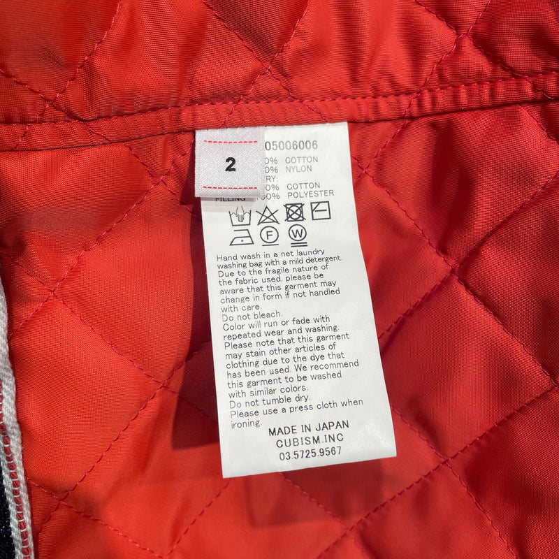 visvim/Denim Jkt/M/Denim/BLU/Orange quilted ineer fabric