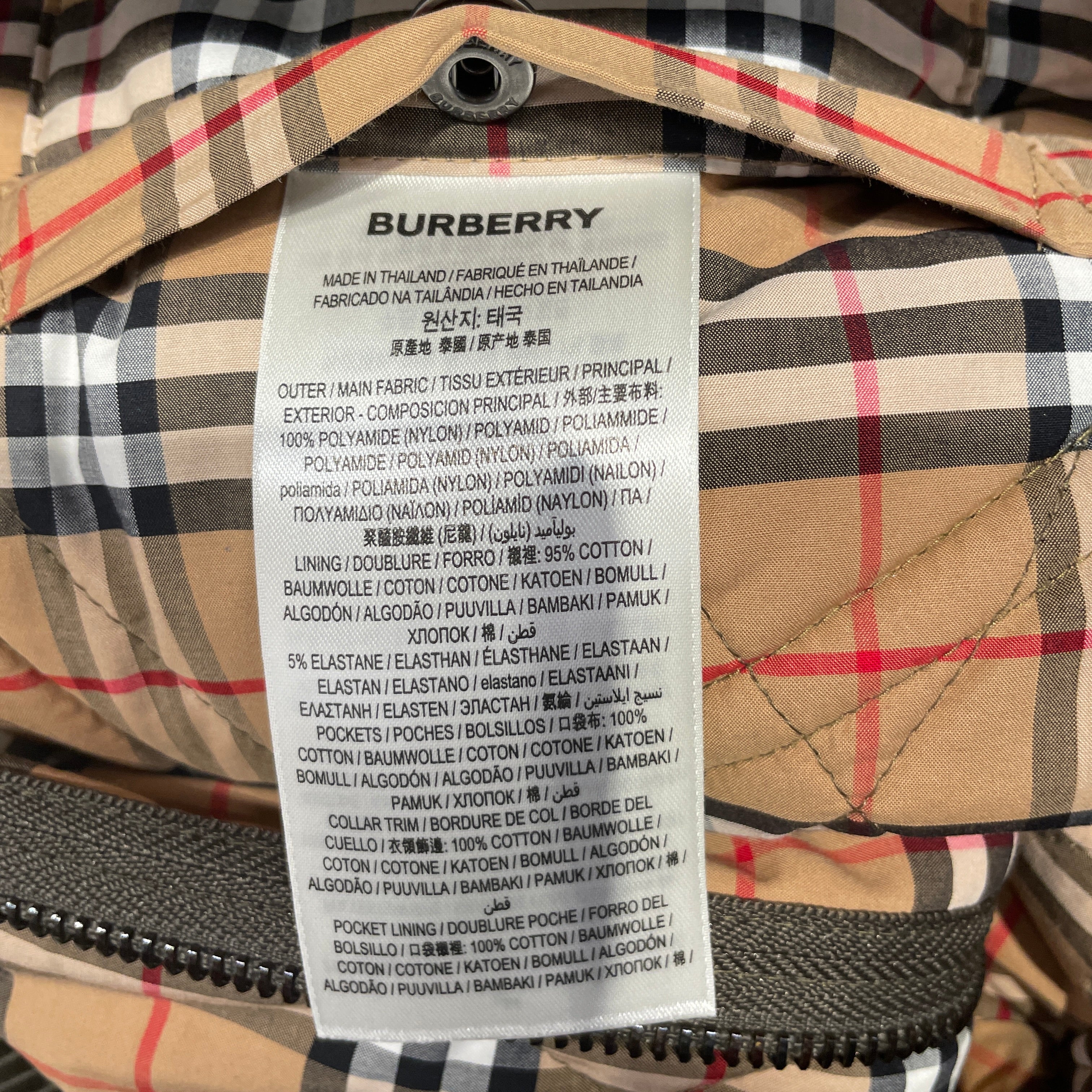 BURBERRY LONDON/Jacket/48/GRN/Cordoury COLLAR /QUILT POCKET view 3