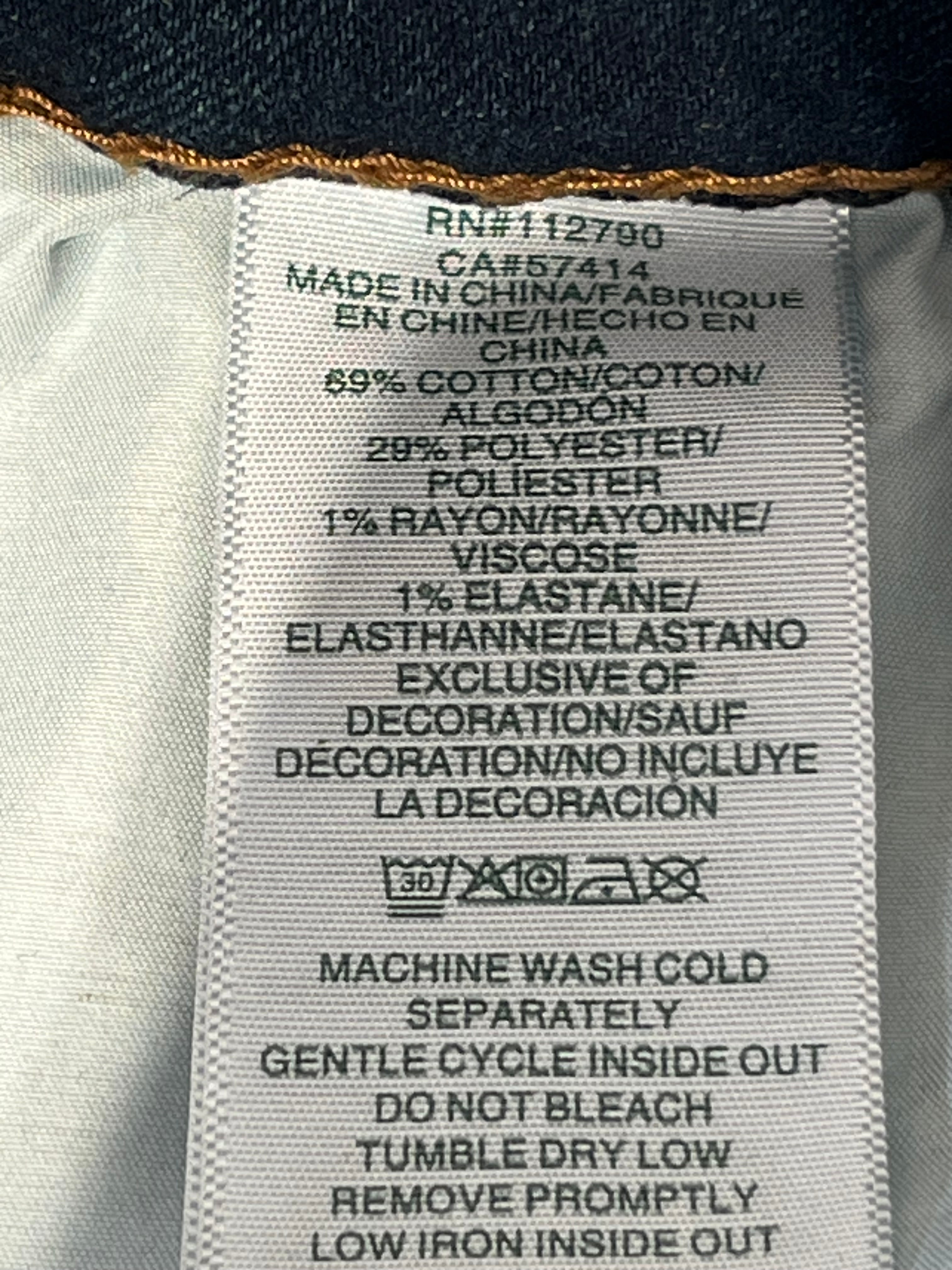 TRUE RELIGION/Straight Pants/36/Denim/BLU/112790 green stitching w/ wash view 4