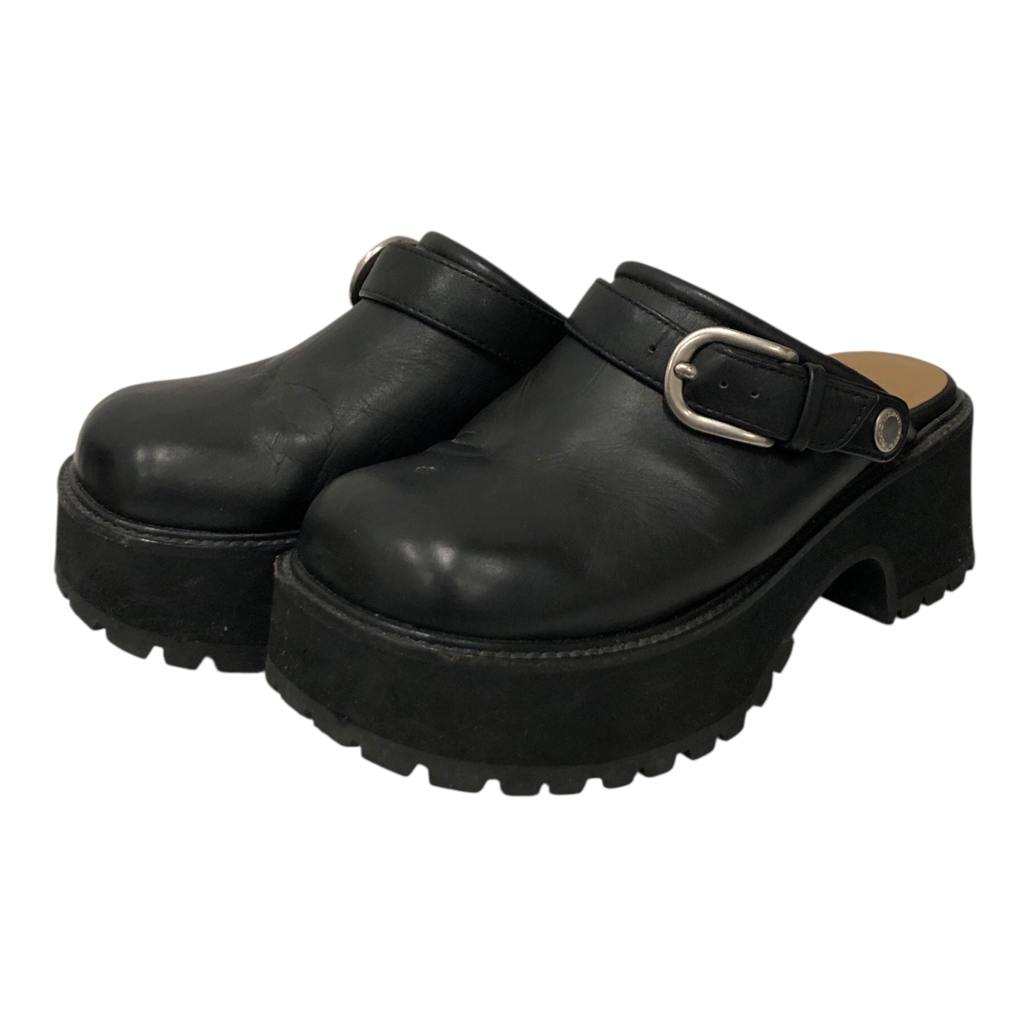 MARGE SHERMAN/Shoes/US 5.5/Leather/BLK/70S CLOGS view 2