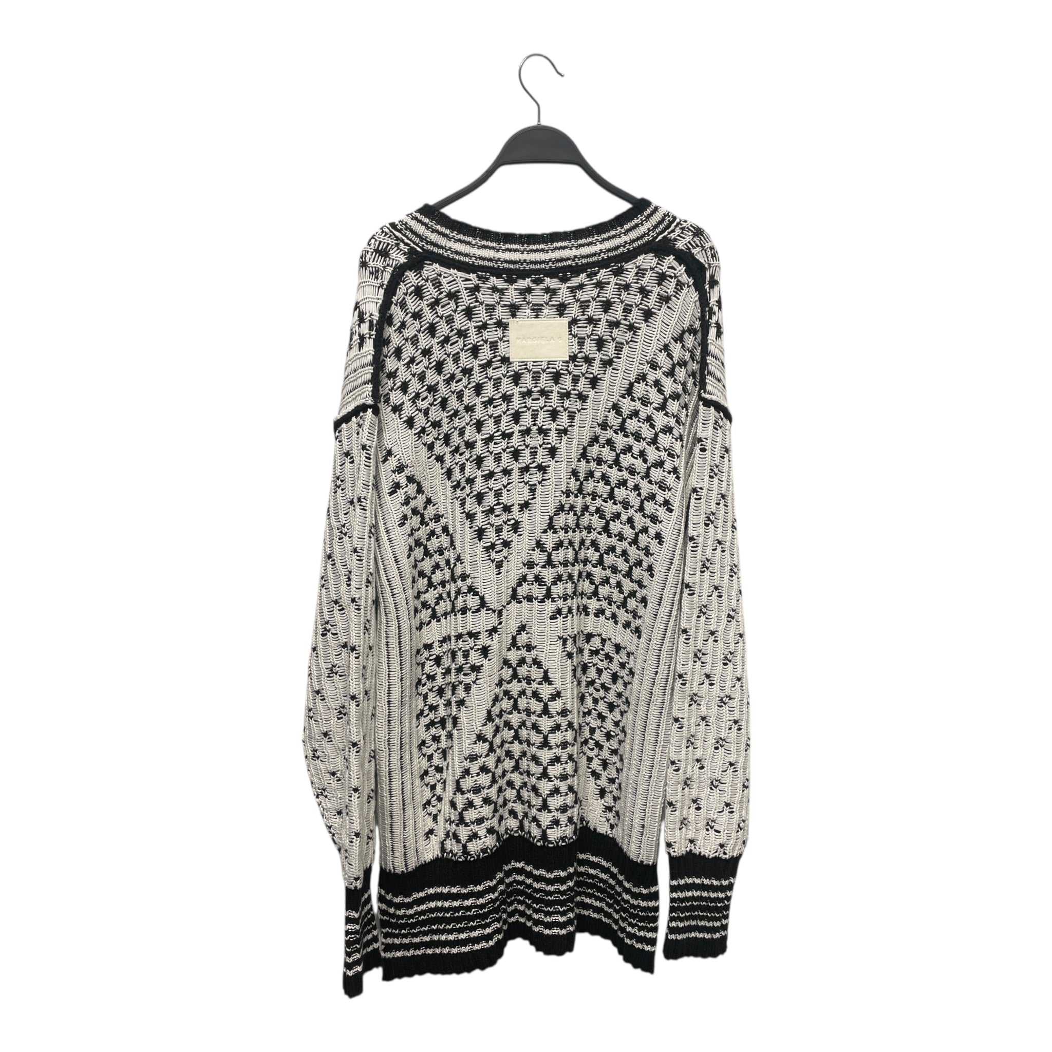 MM6/Sweater/XXS/Cotton/WHT/S52GP0132/V NECK view 2