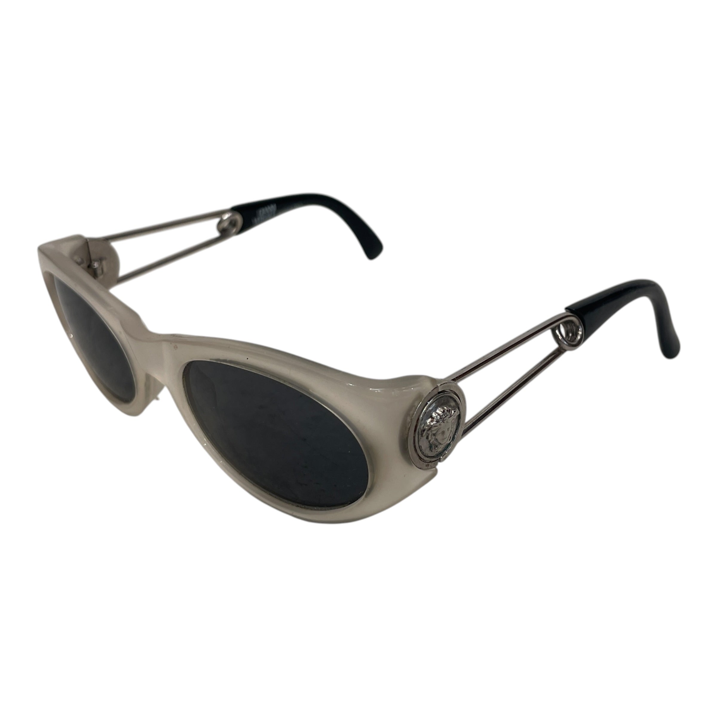 GIANNI VERSACE/Sunglasses/Plastic/GRY/Oval/L's/ view 2