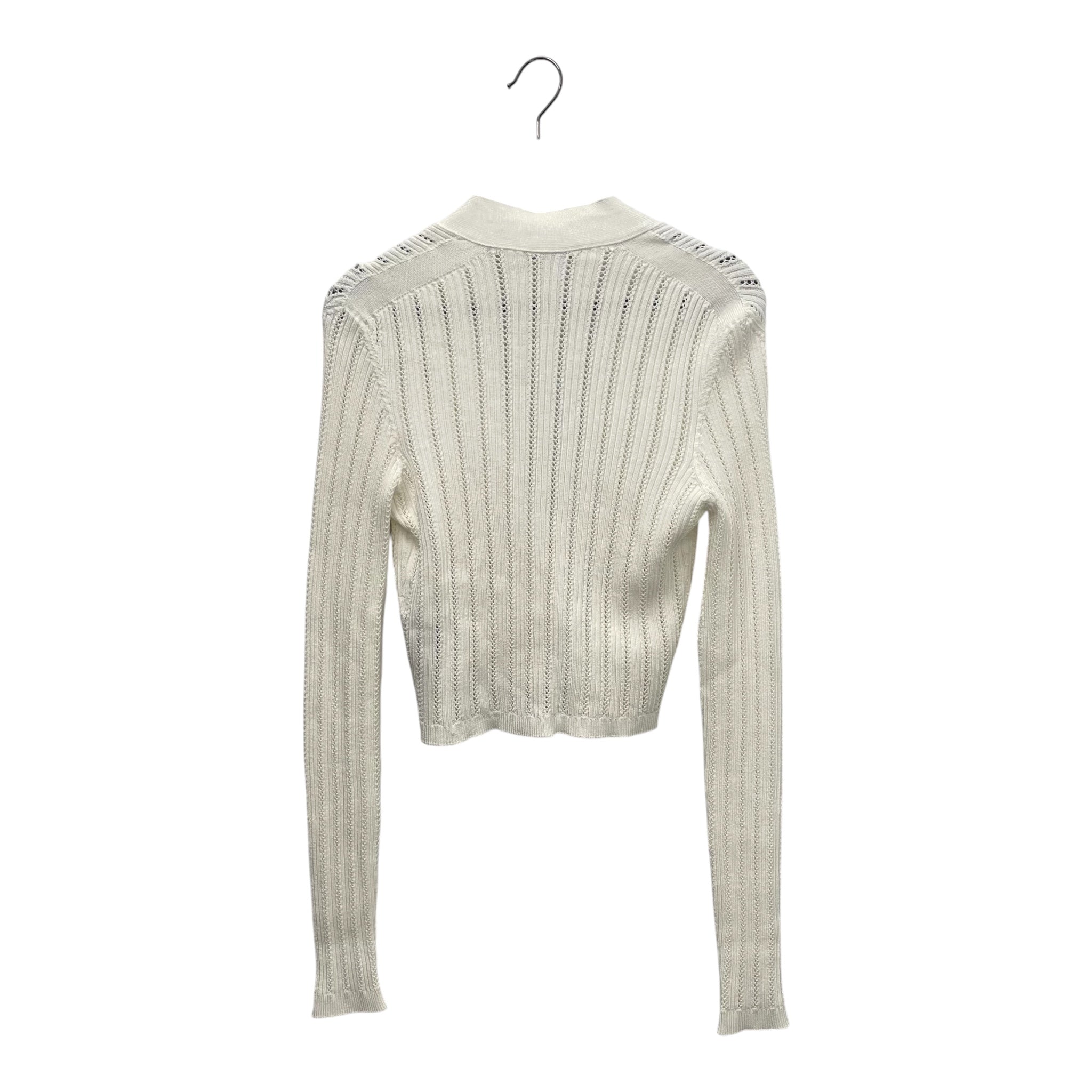 BALMAIN/Cardigan/38/Polyester/WHT/ view 2