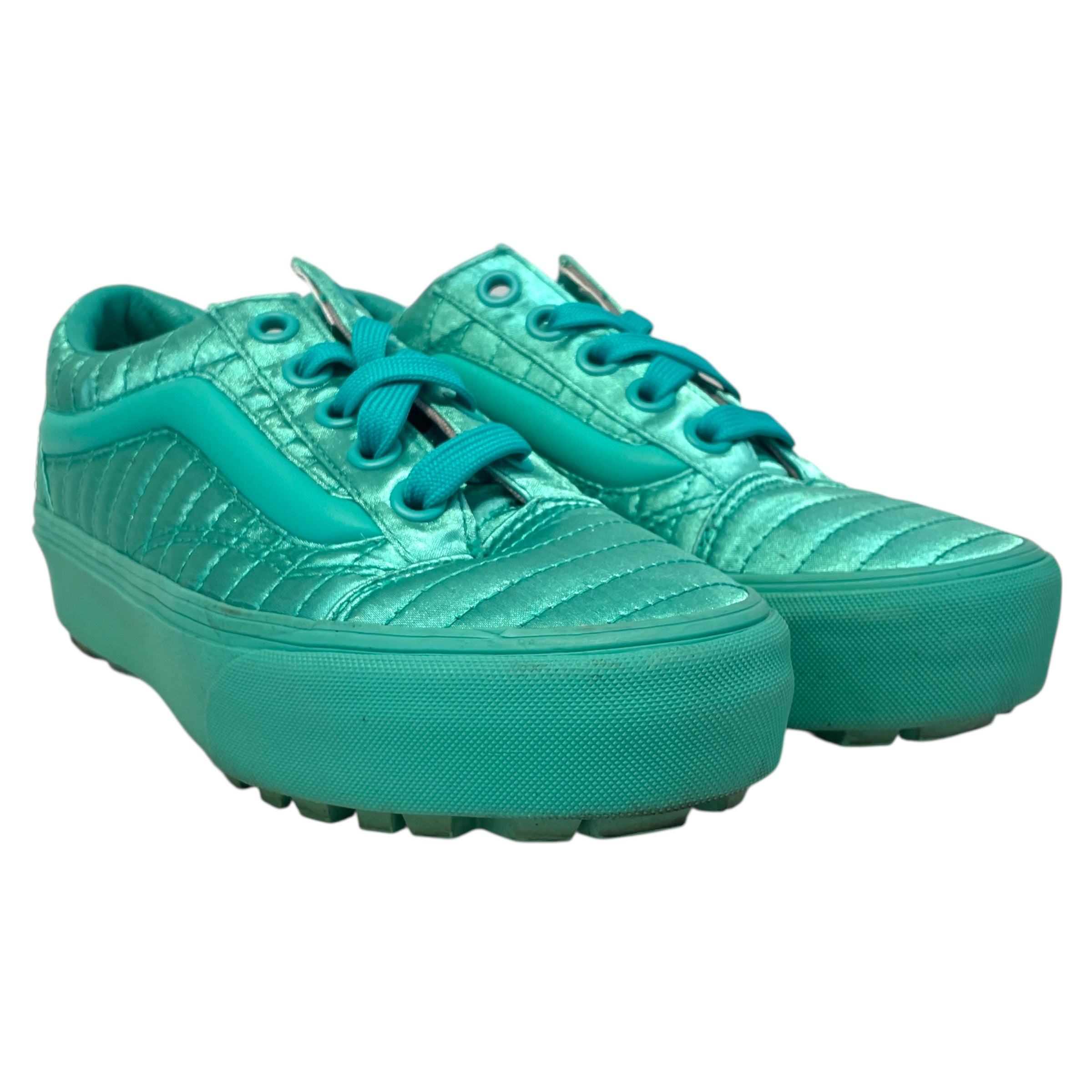 OPENING CEREMONY/VANS/Low-Sneakers/US 7/GRN/Satin Quilting view 1