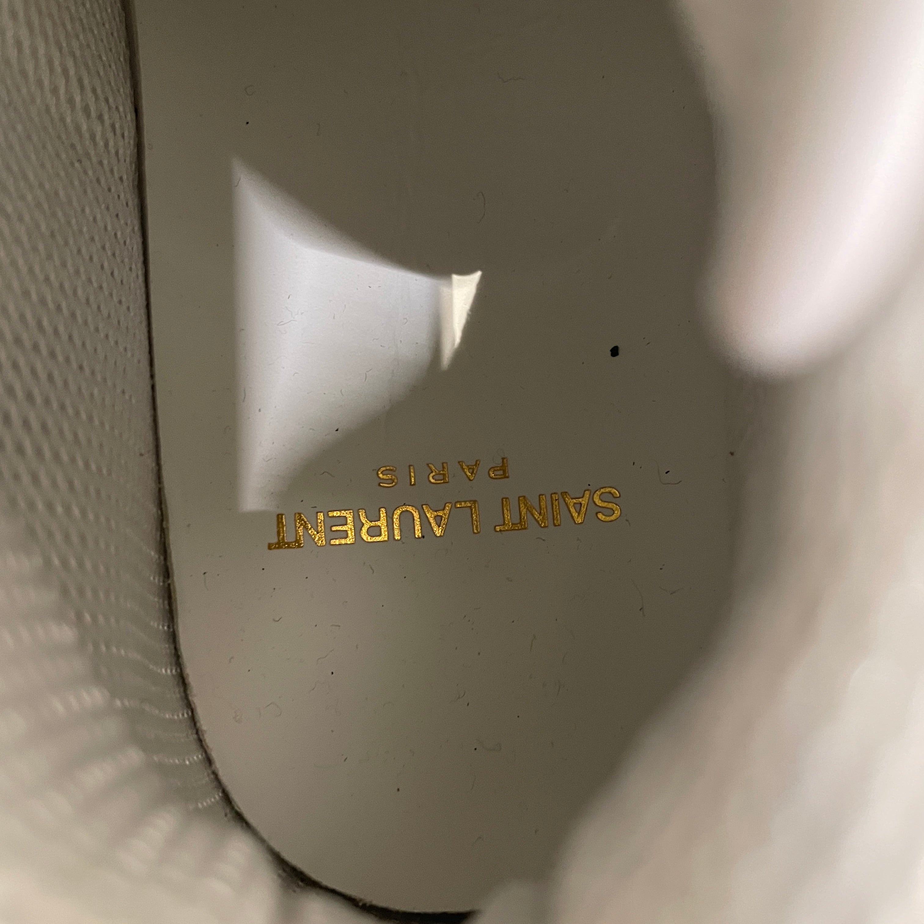 SAINT LAURENT/Hi-Sneakers/EU 38.5/Leather/WHT/STRAP SNEAKER view 7