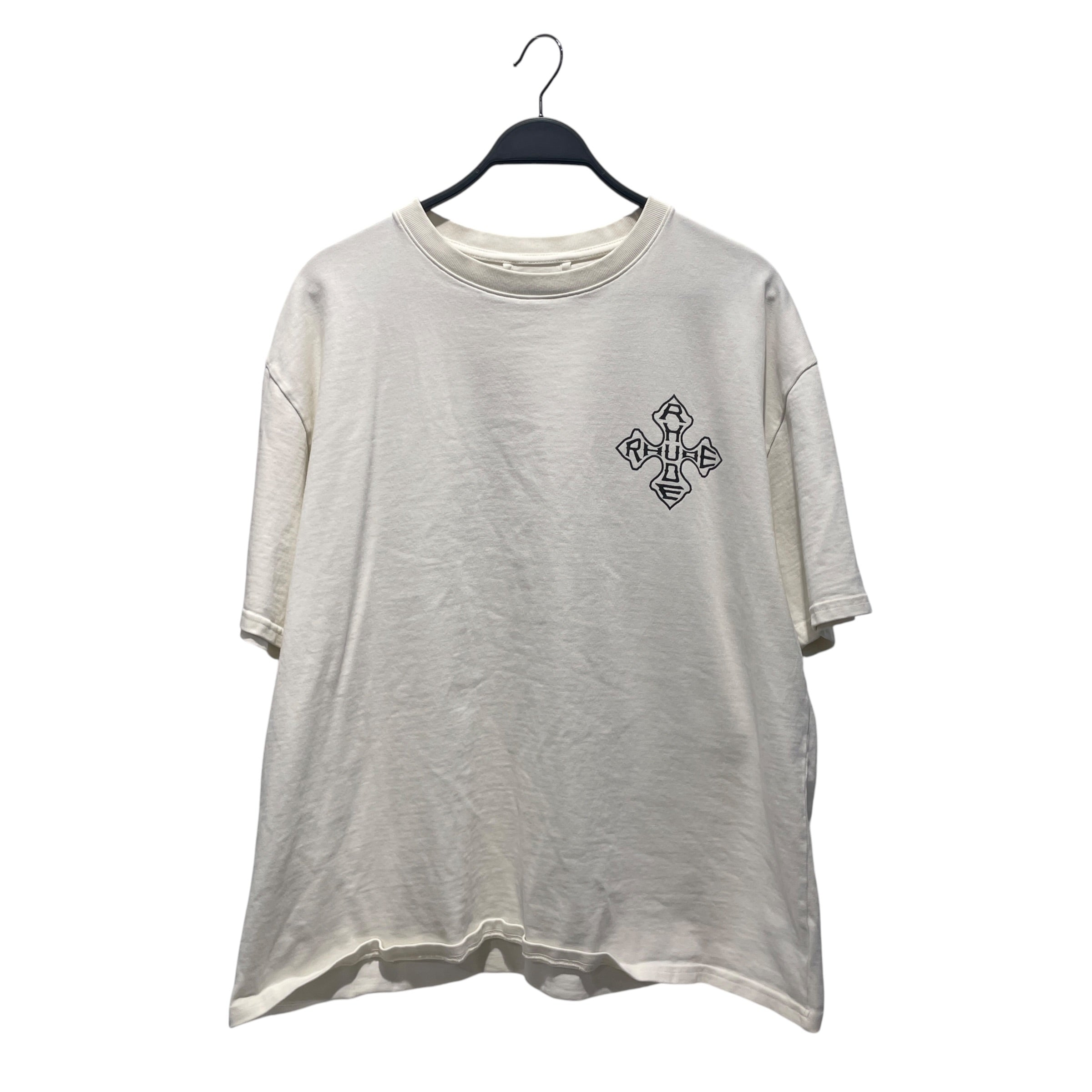 RHUDE/T-Shirt/XL/Cotton/CRM/ view 1