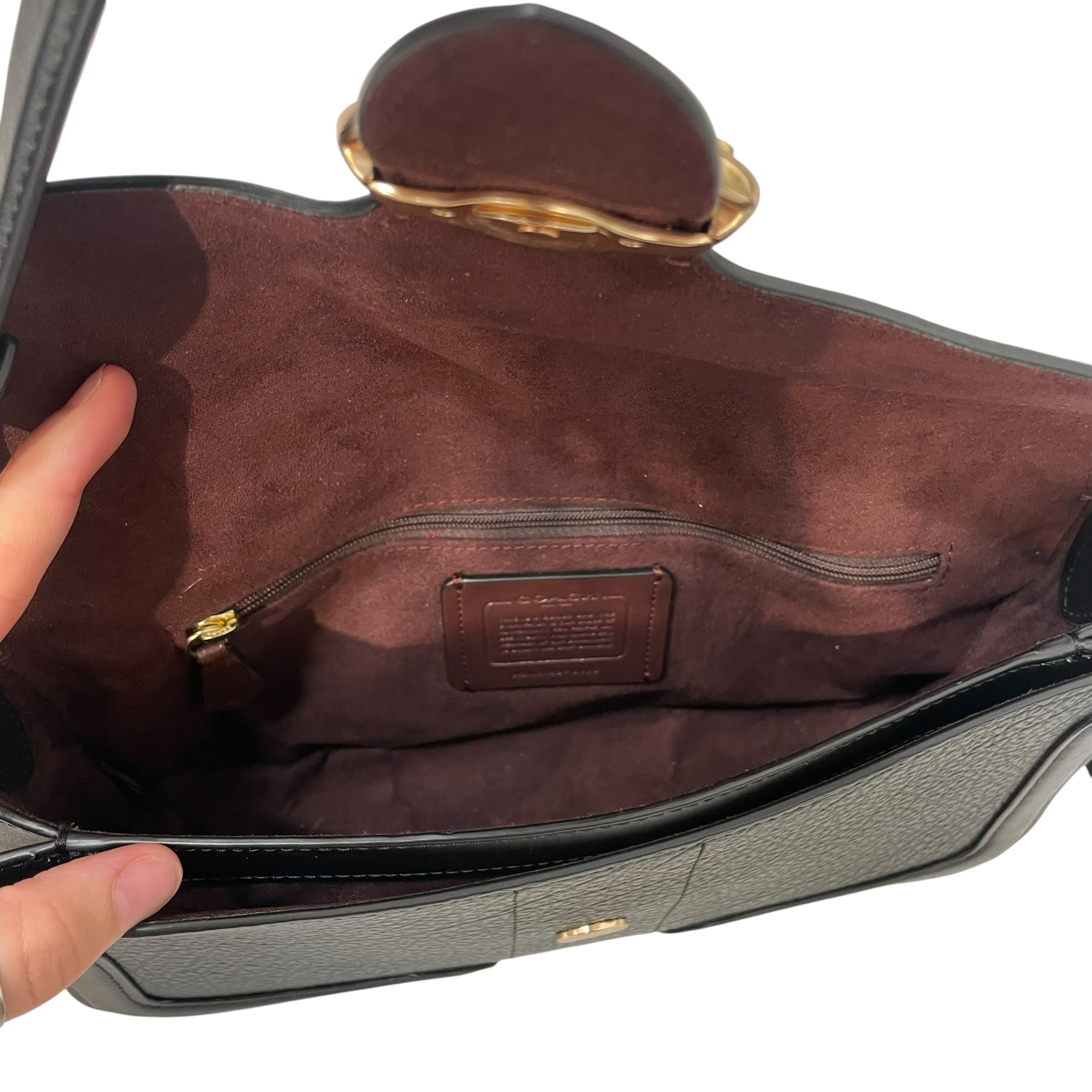 COACH/Bag/Leather/BLK/GEORGIE SHOULDER BAG view 4
