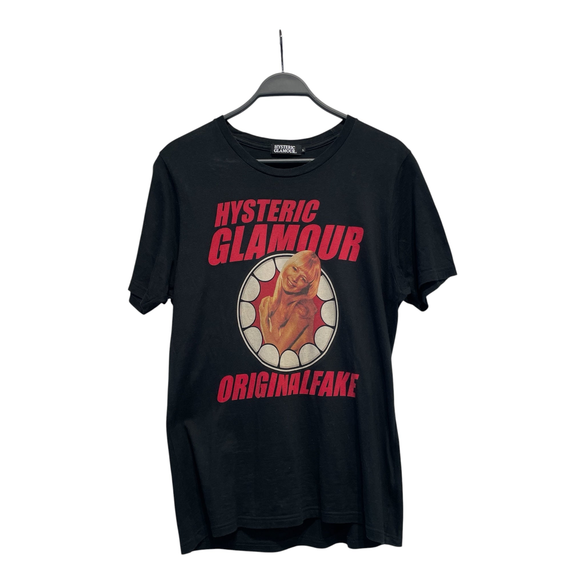 HYSTERIC GLAMOUR/Original Fake/T-Shirt/L/Cotton/BLK/Graphic/KAWS view 1