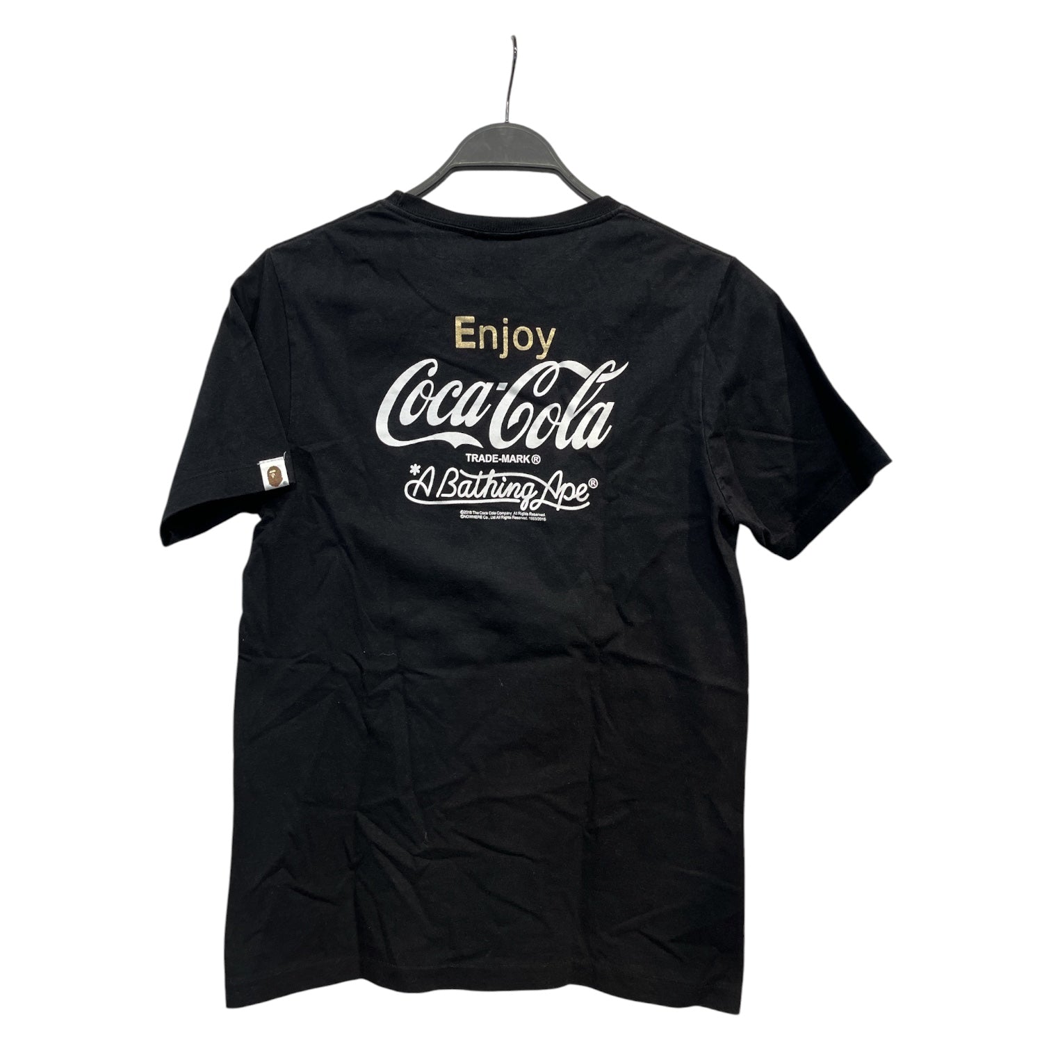 A BATHING APE/T-Shirt/M/Cotton/BLK/GREY CAMO COCA COLA TEE view 2