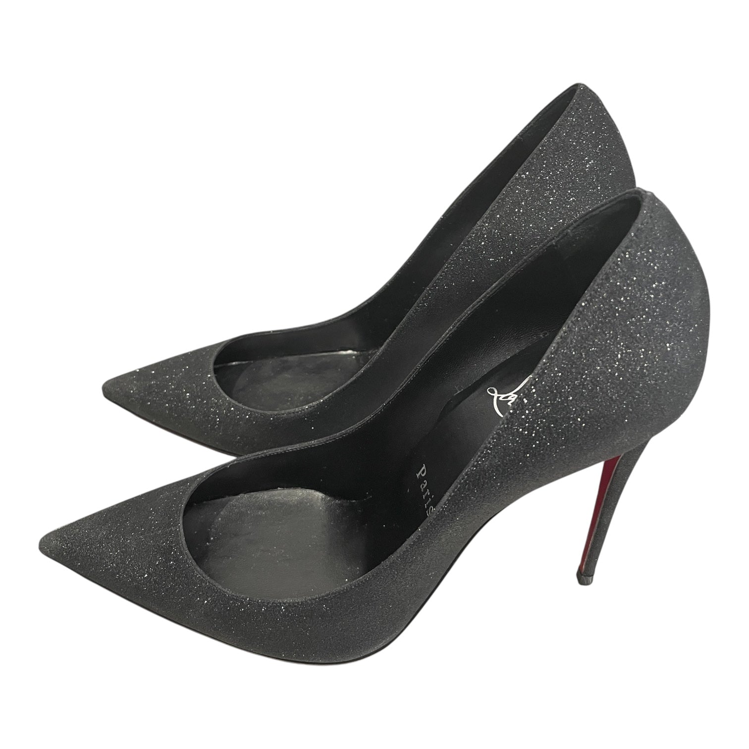 Christian Louboutin/Heels/EU 37.5/BLK/GLITTER KATE 100 view 4
