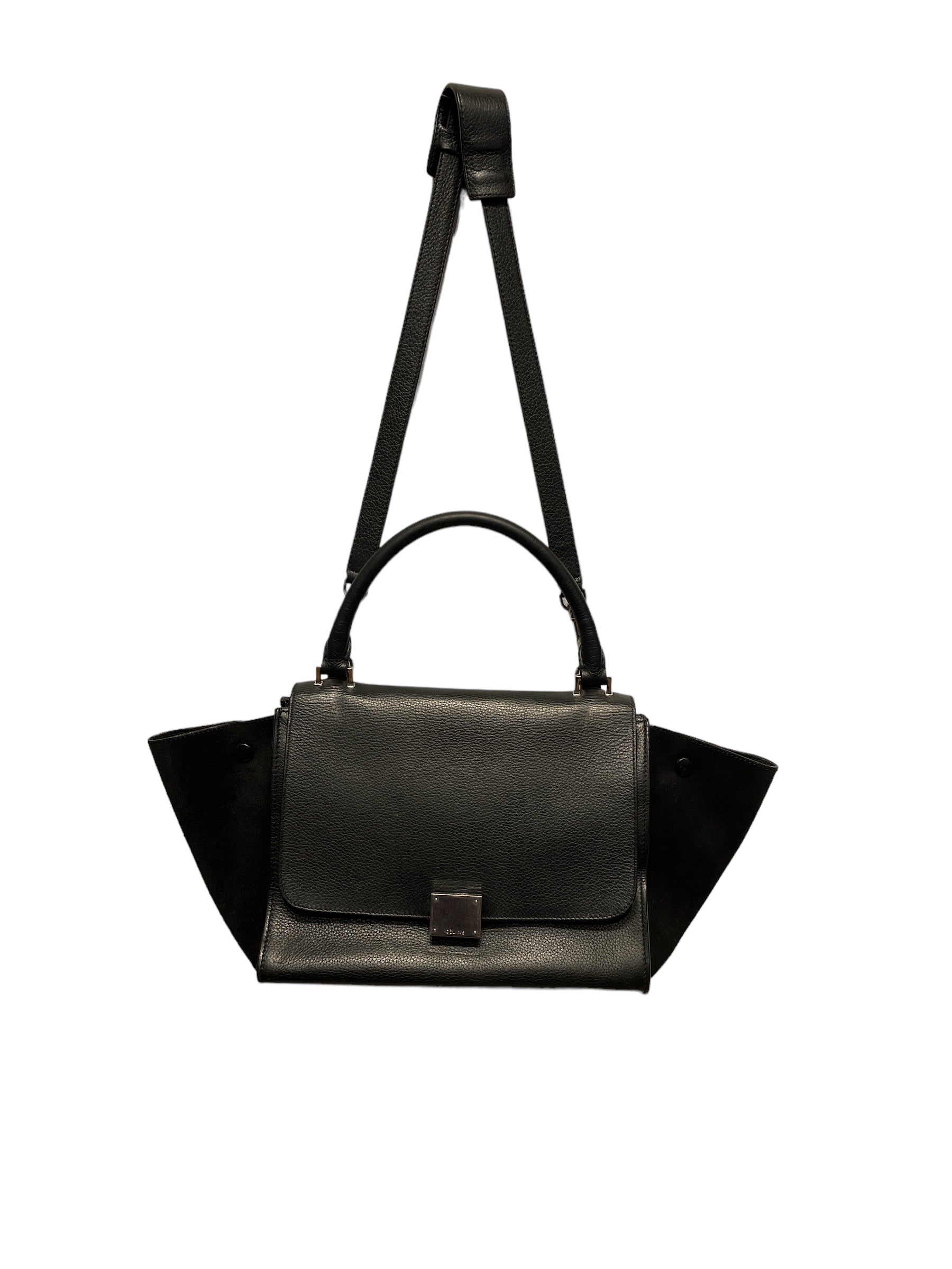 CELINE/Hand Bag[PO]/BLK/Leather/165213 view 1