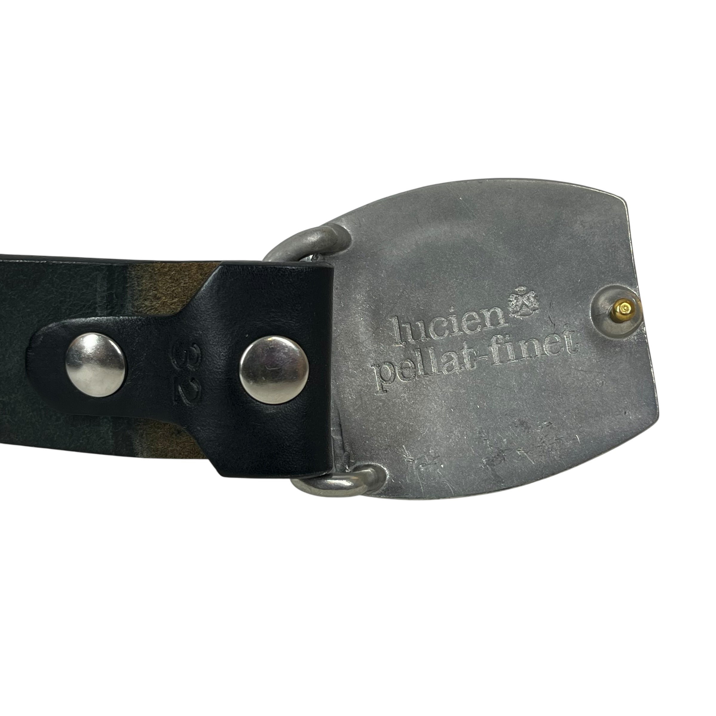 lucien pellat-finet/Belt/Leather/BLK/skull buckle view 3