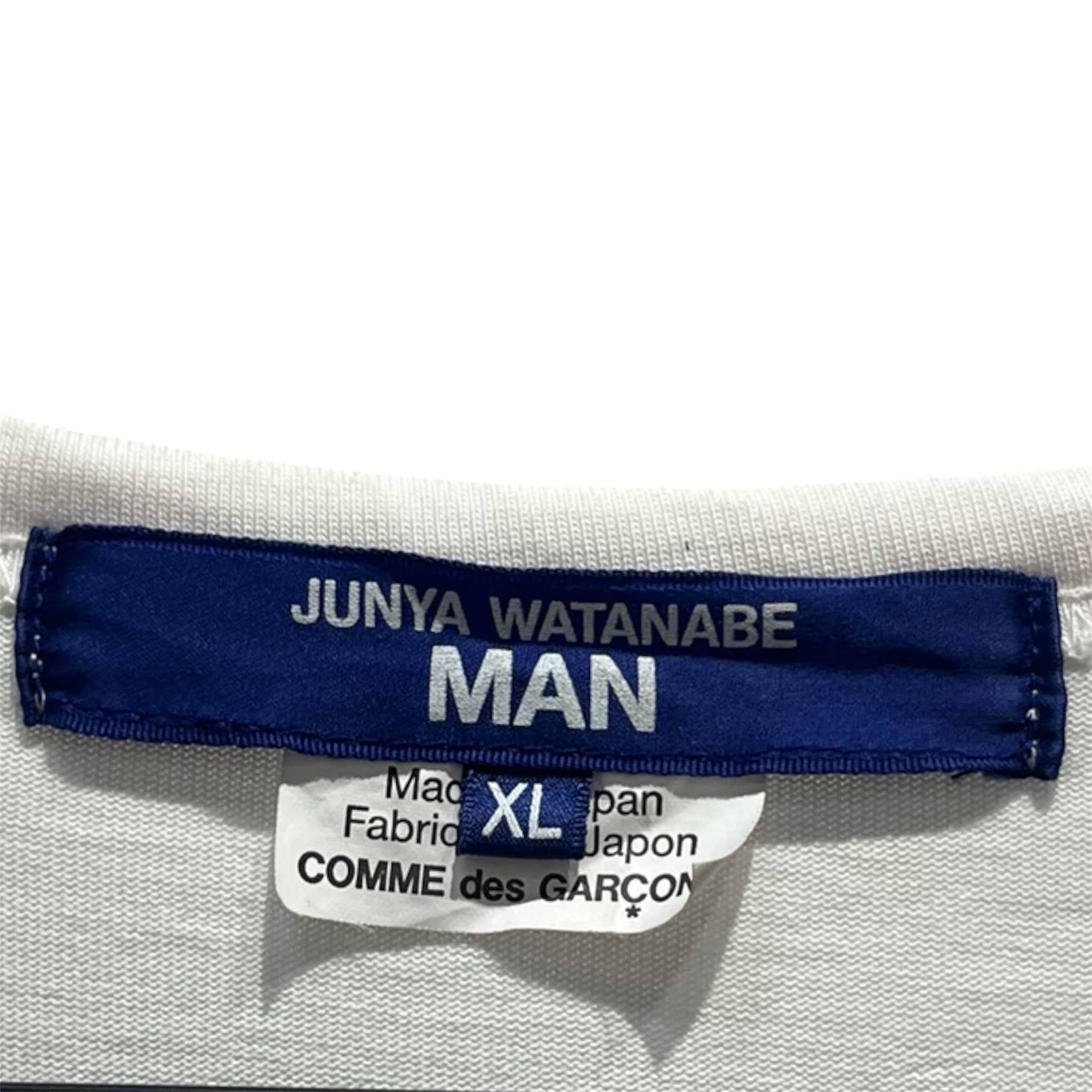 JUNYA WATANABE COMME des GARCONS/T-Shirt/XL/Cotton/WHT/KOI FISH POND DETAIL view 3
