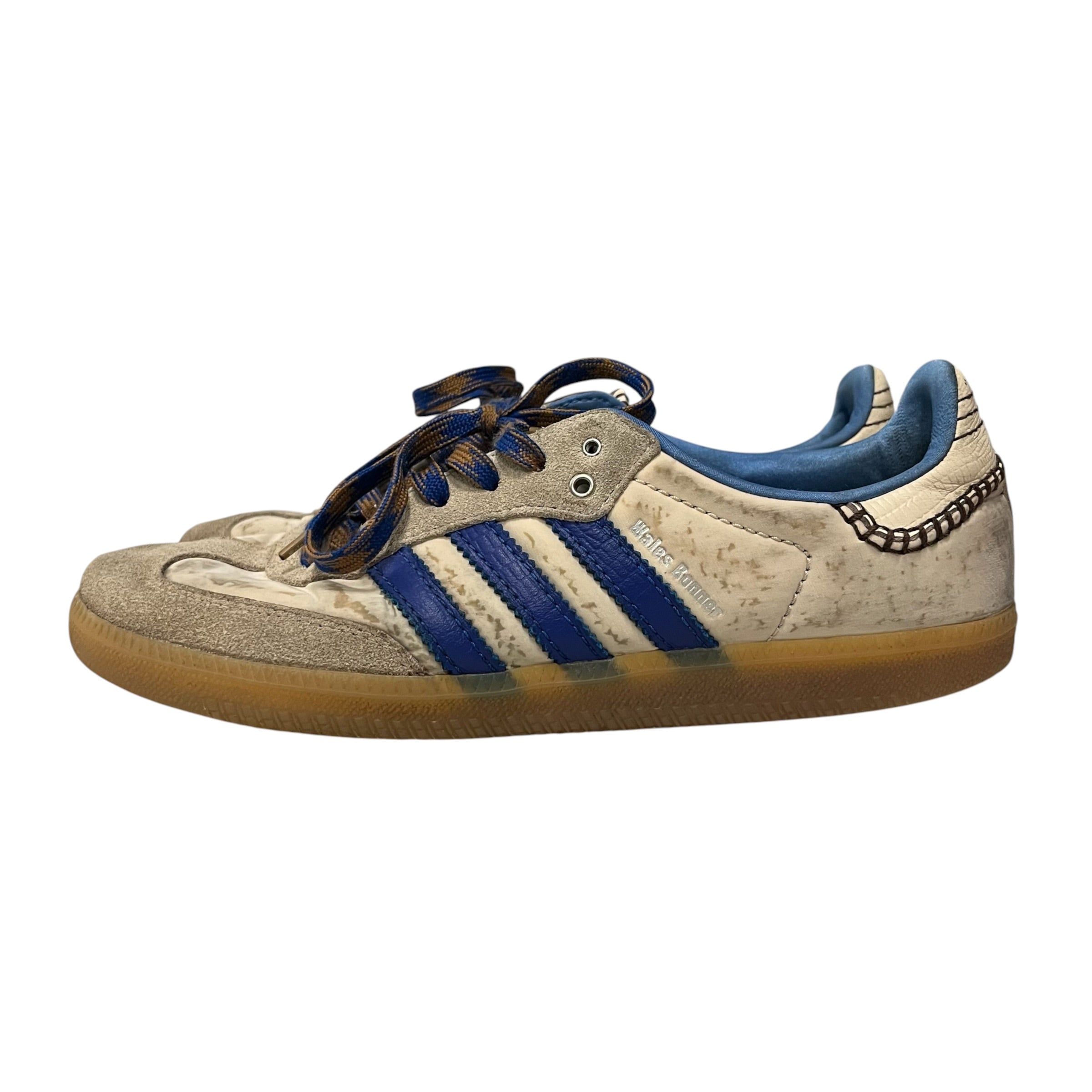adidas/Low-Sneakers/US 10.5/Suede/BLU/WALES BONNER view 3