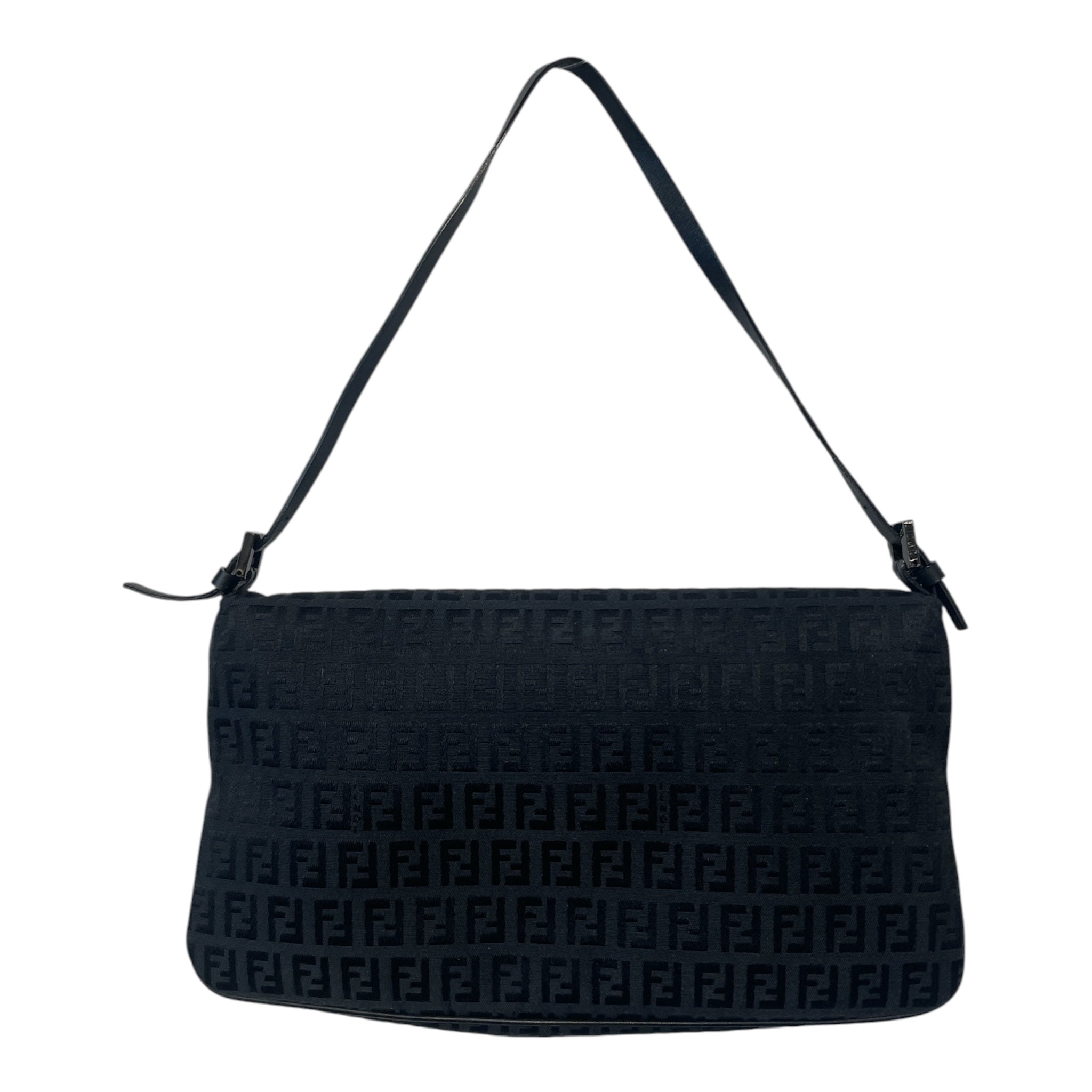 FENDI/Hand Bag/Monogram/Cotton/BLK/ZUCCA CANVAS view 2