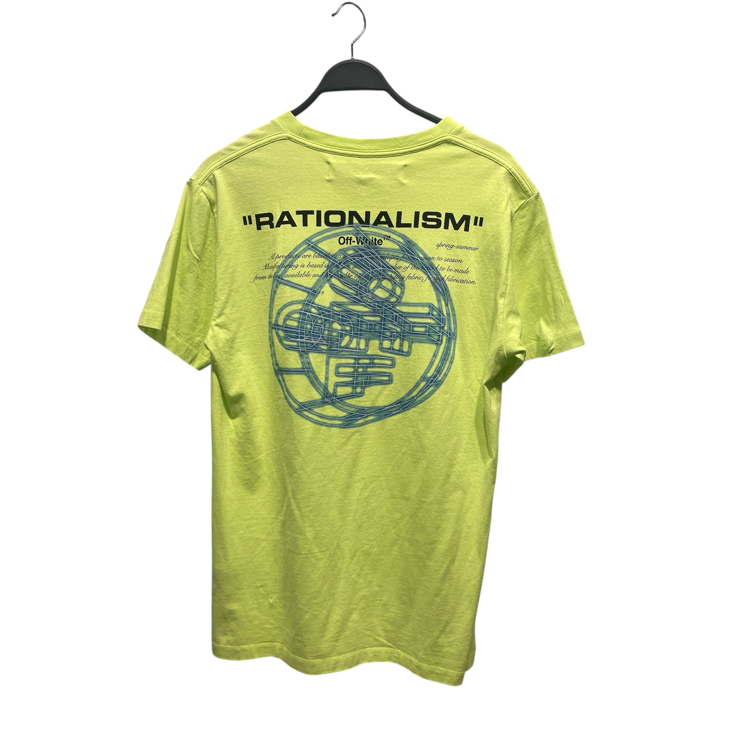 OFF-WHITE/T-Shirt/M/Cotton/GRN/rationalism view 2