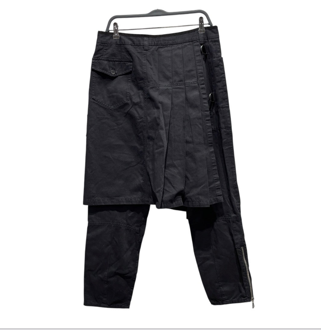 DRIES VAN NOTEN/Straight Pants/50/Cotton/BLK/ view 2
