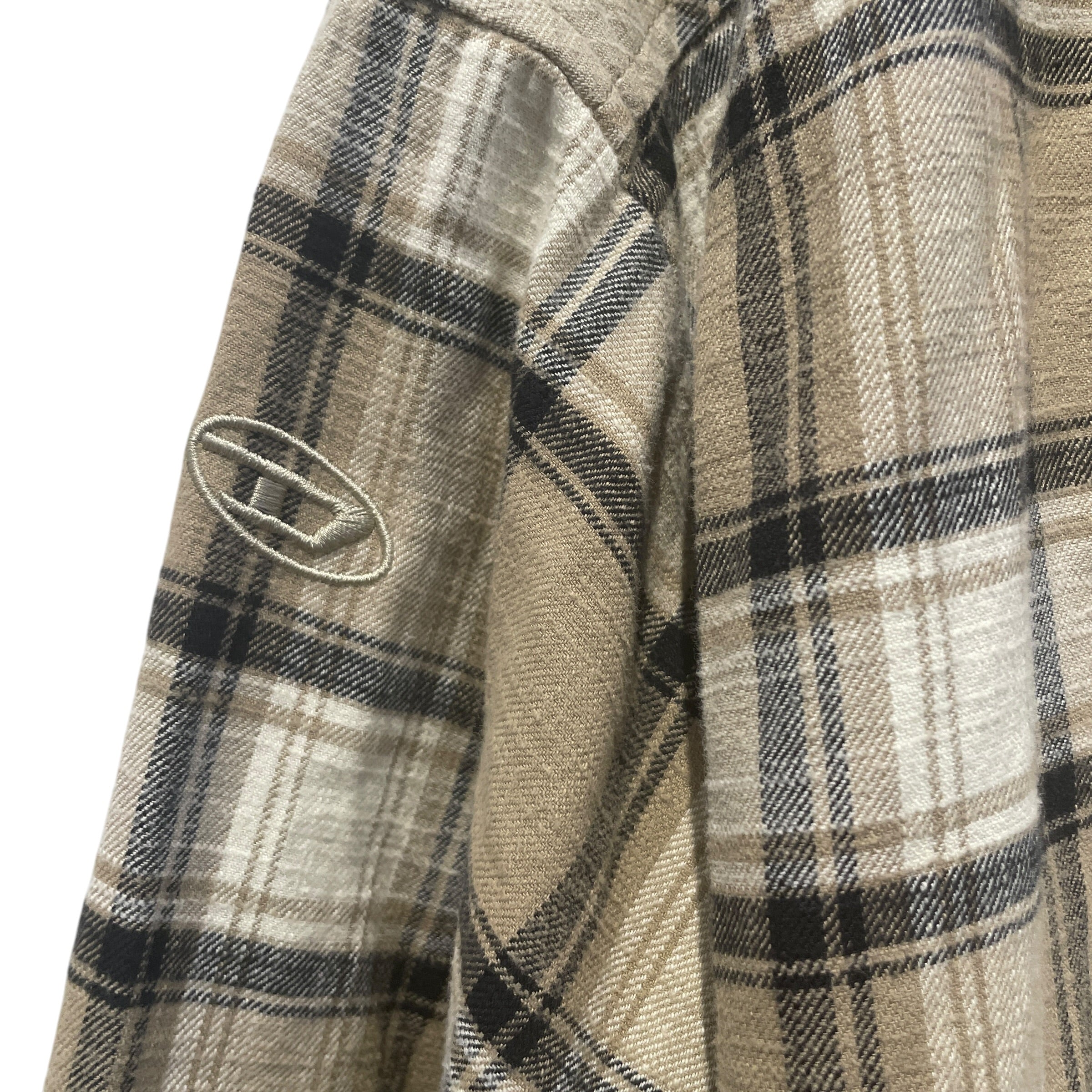 DIESEL/Flannel Shirt/L/Cotton/BRW/Plaid/Flannel Hoodie view 5