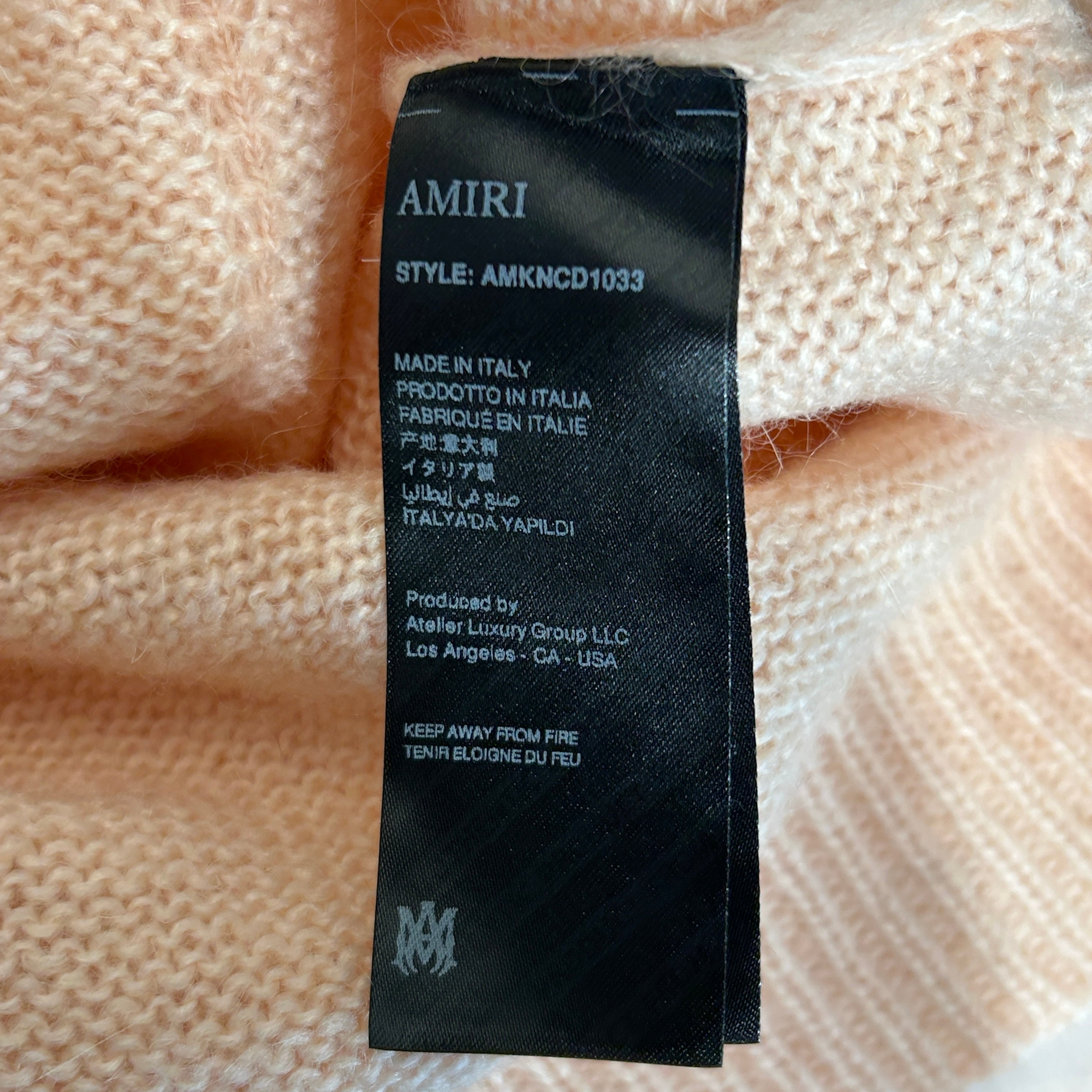AMIRI/Cardigan/S/Mohair/PNK/Mohair Cardigan view 4