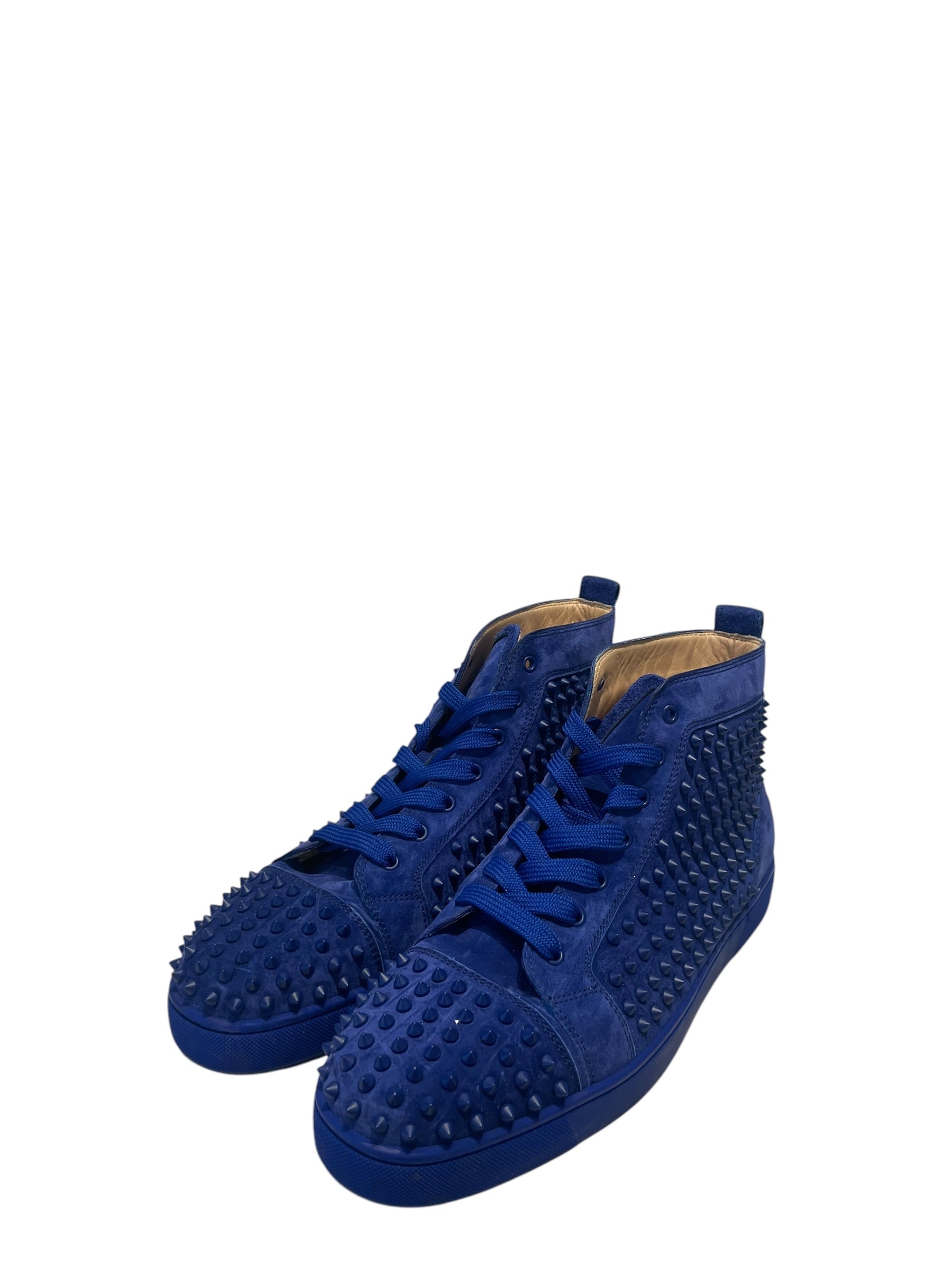 Christian Louboutin/Hi-Sneakers/EU 47.5/Suede/BLU/ view 2