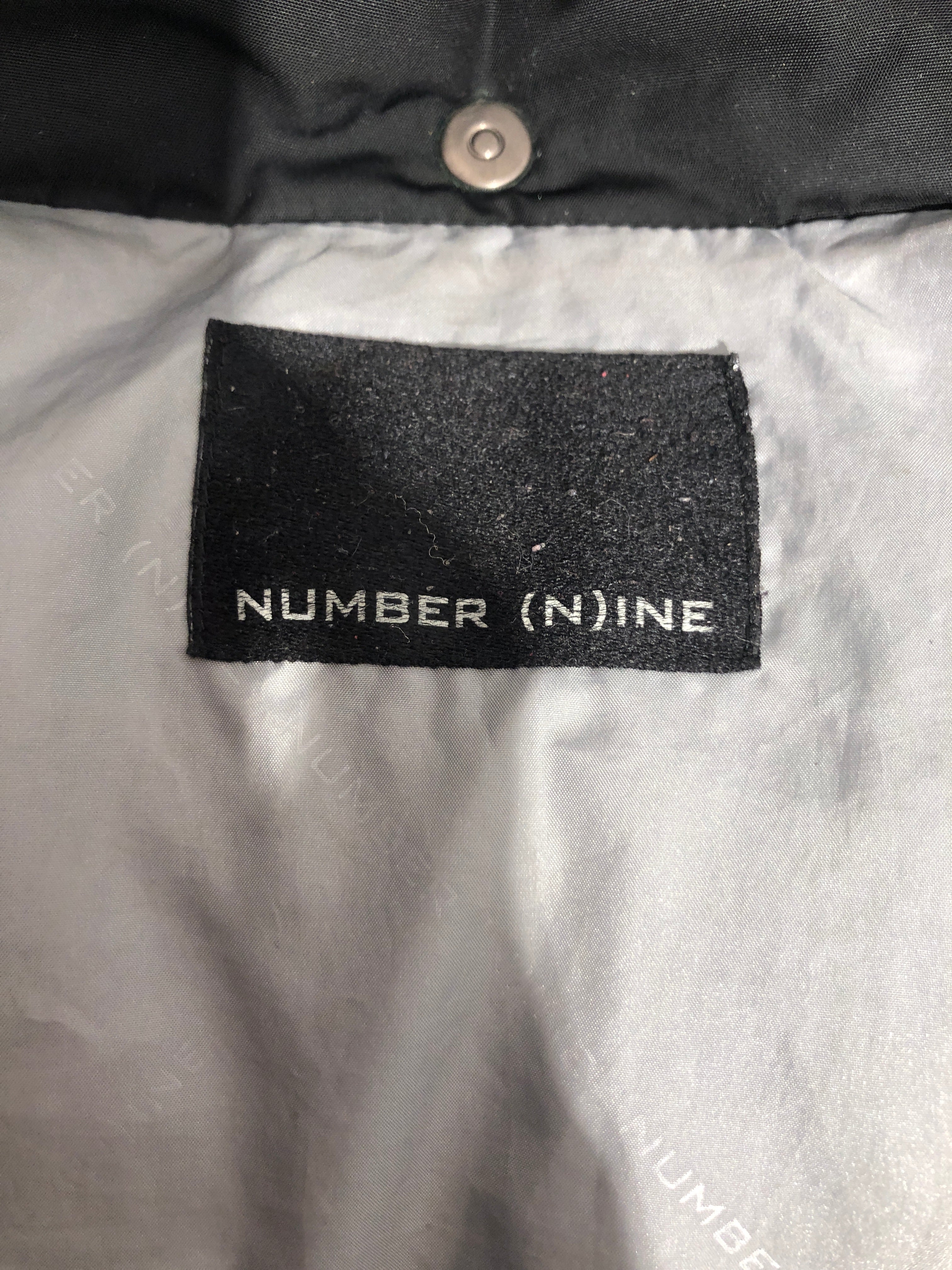 NUMBER (N)INE/Puffer Vest/2/Polyester/BLK/Spiderweb Vest view 3