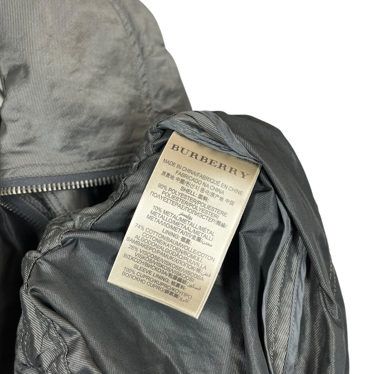 BURBERRY BRIT/Coat/4/Polyester/GRY/CARGO PARKA view 4
