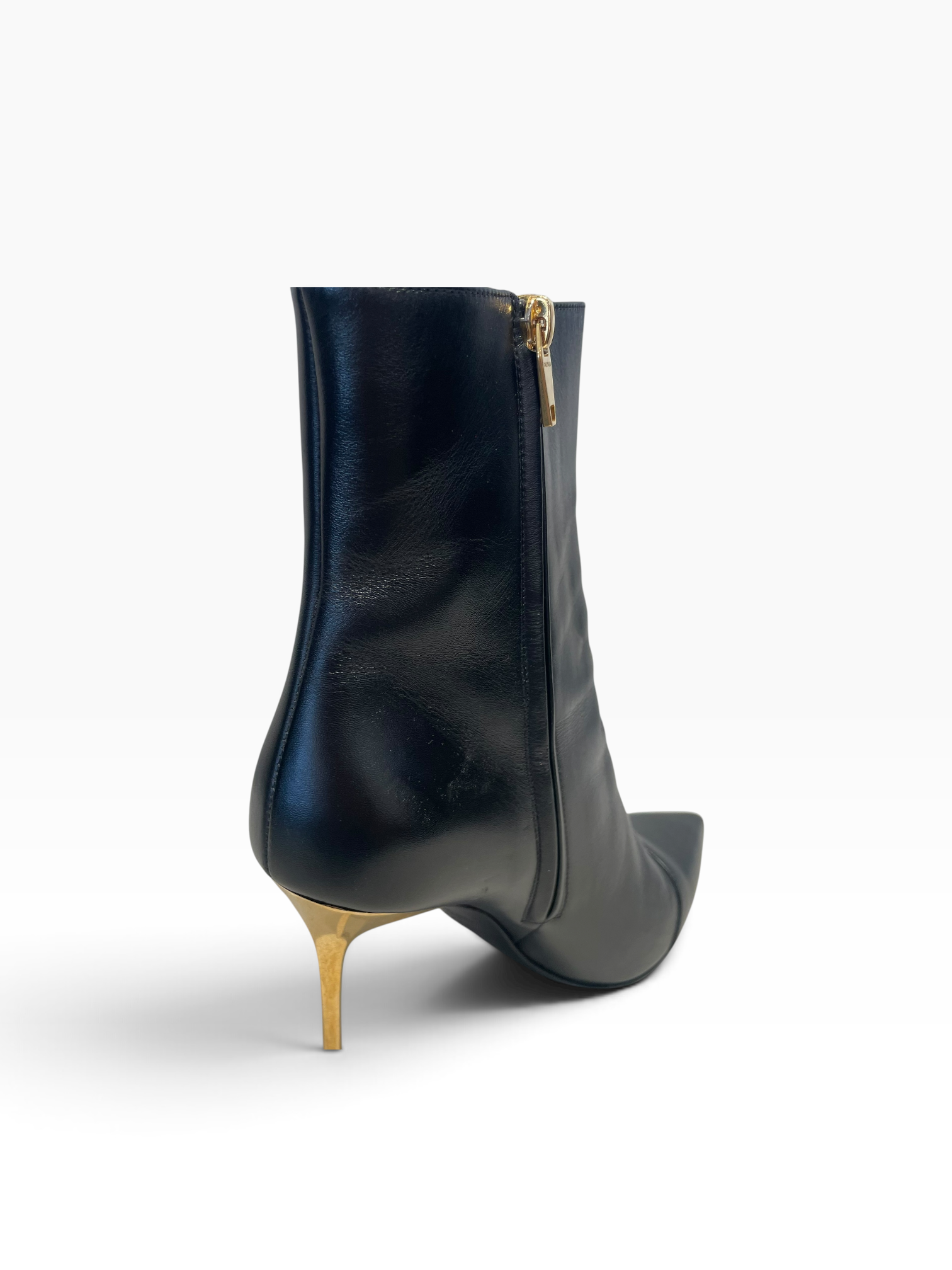 BALMAIN/Booties/EU 40/Leather/BLK/Roni - Gold Embossed Buttons view 10