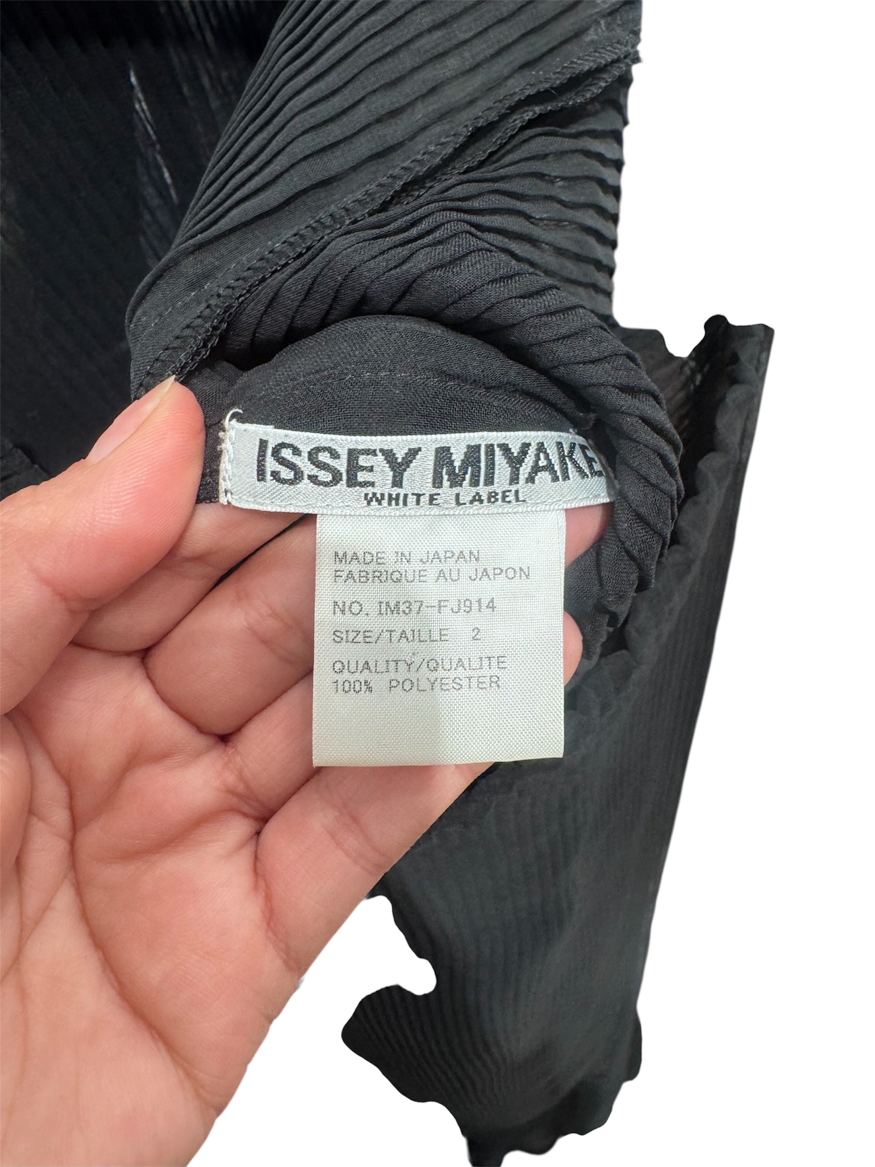 ISSEY MIYAKE/SL Dress/S/Polyester/BLK/Midi Length/ view 3