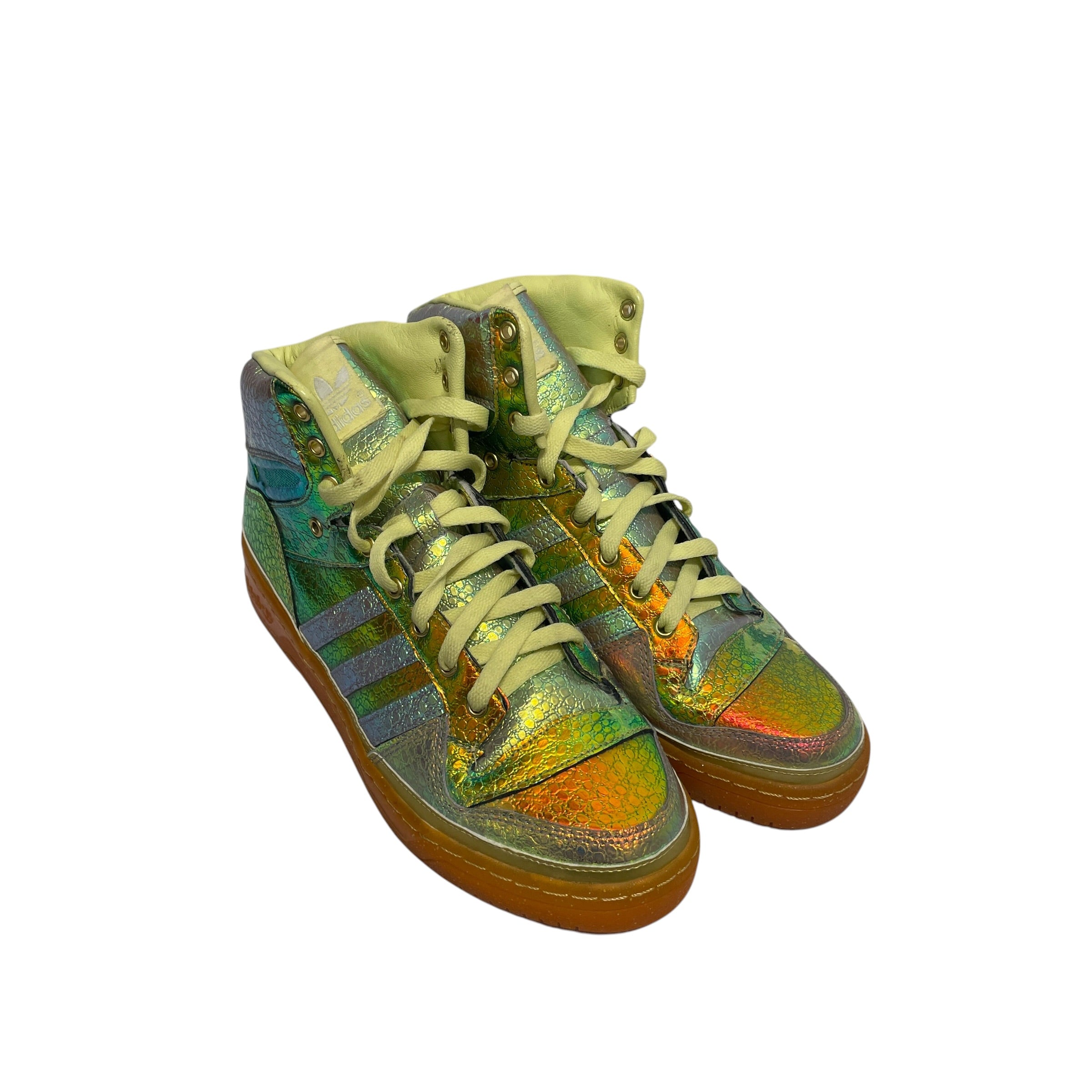 adidas/Hi-Sneakers/US 9.5/Iridescent/MLT/U-Tip/JERMEY SCOTT GOLD view 1
