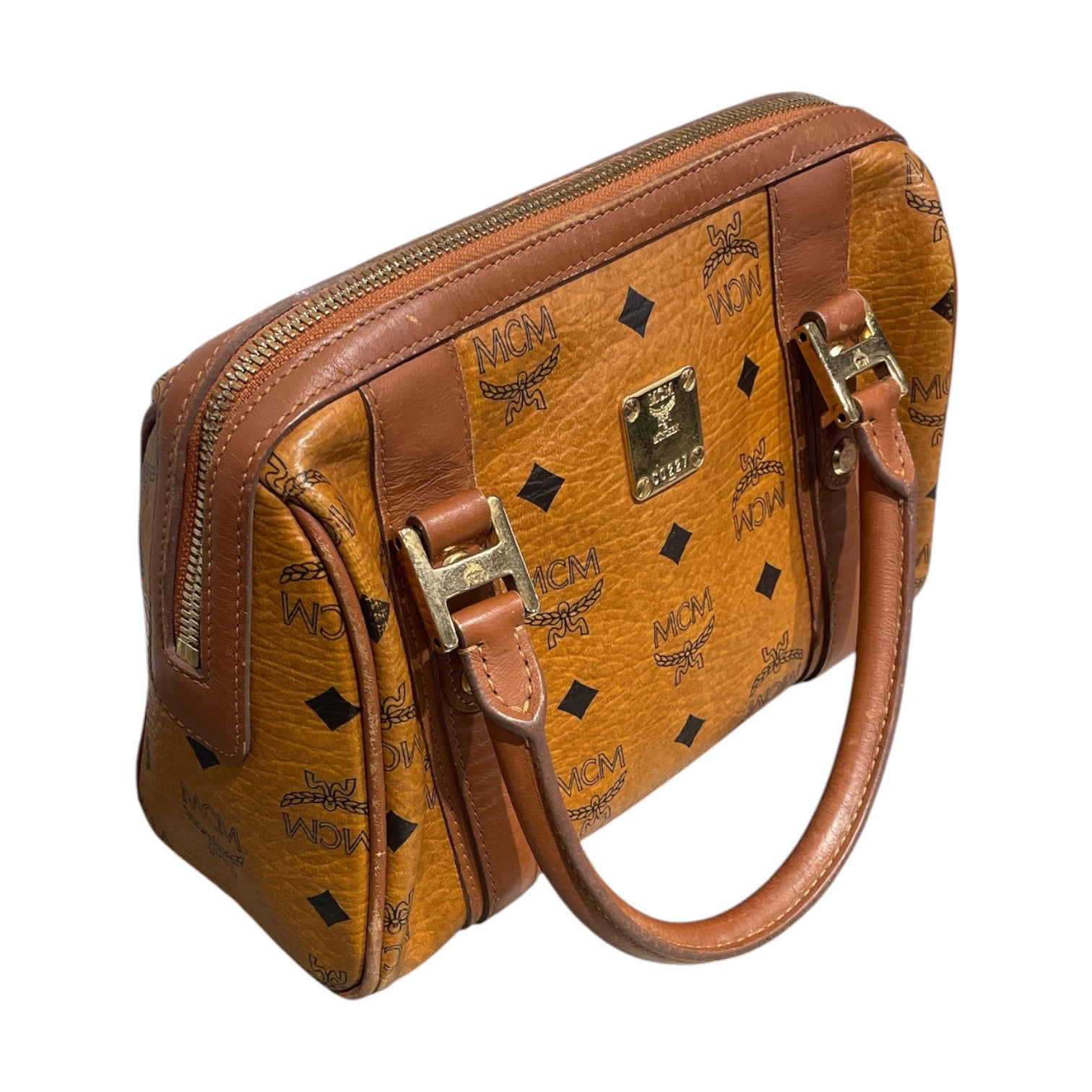 MCM/Hand Bag/Monogram/Leather/BEG/VISETOS BOSTON BAG view 6