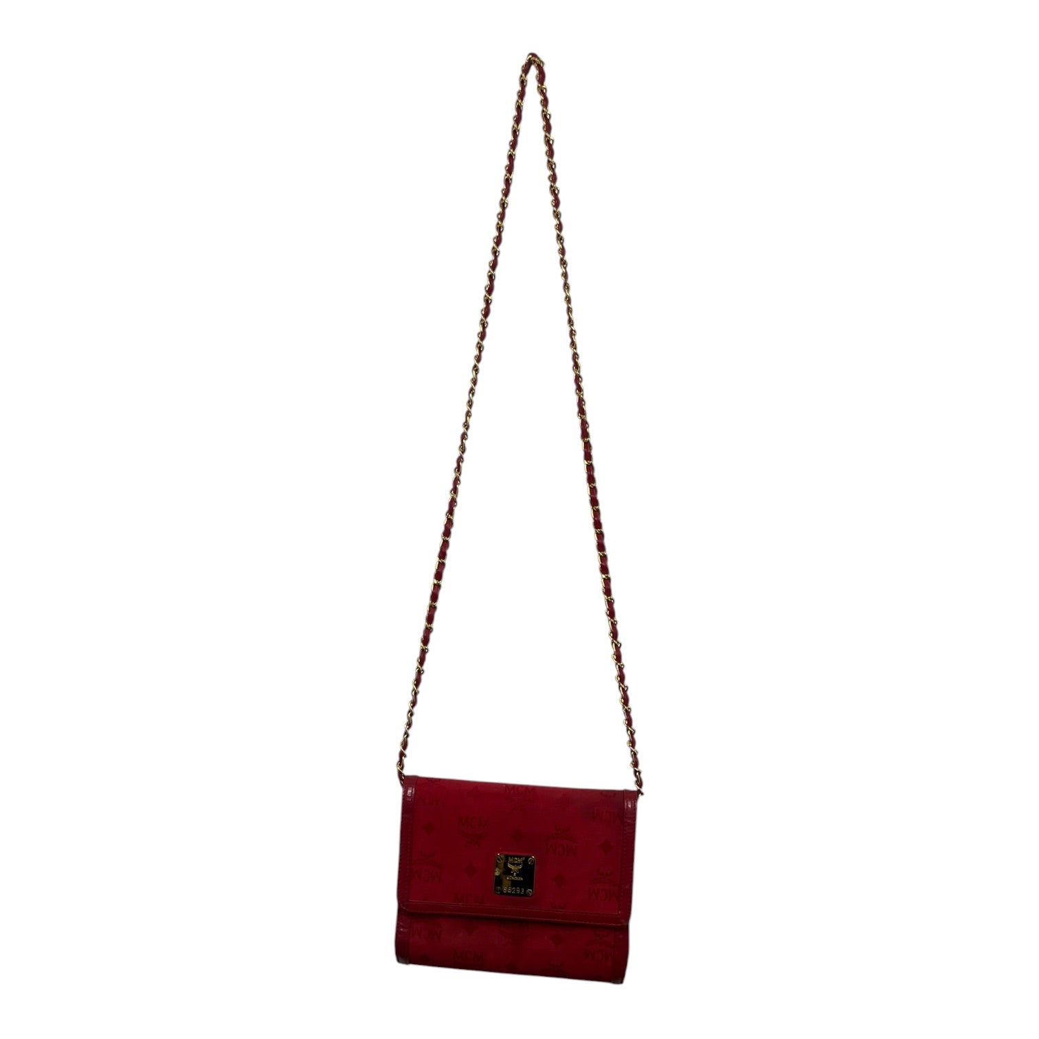 MCM/Cross Body Bag/Monogram/RED/Canvas view 1
