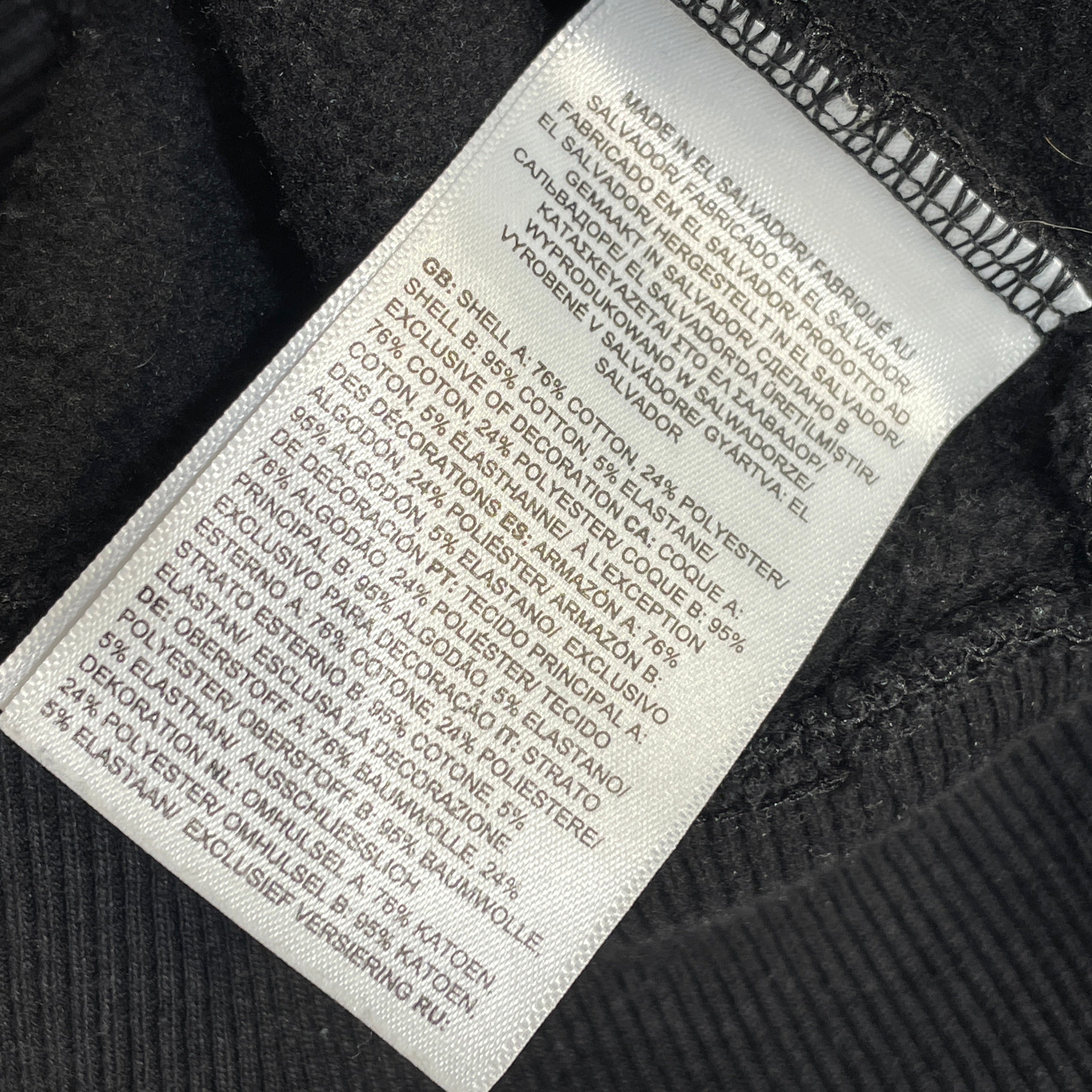 COMME des GARCONS/THE NORTH FACE/Hoodie/M/Cotton/BLK/Oversize/ view 4