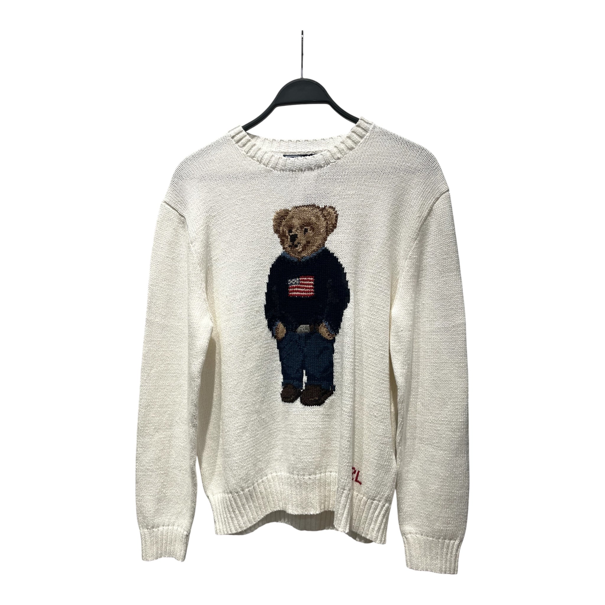 POLO RALPH LAUREN/Sweatshirt/M/Graphic/Cotton/WHT/Polo Bear view 1