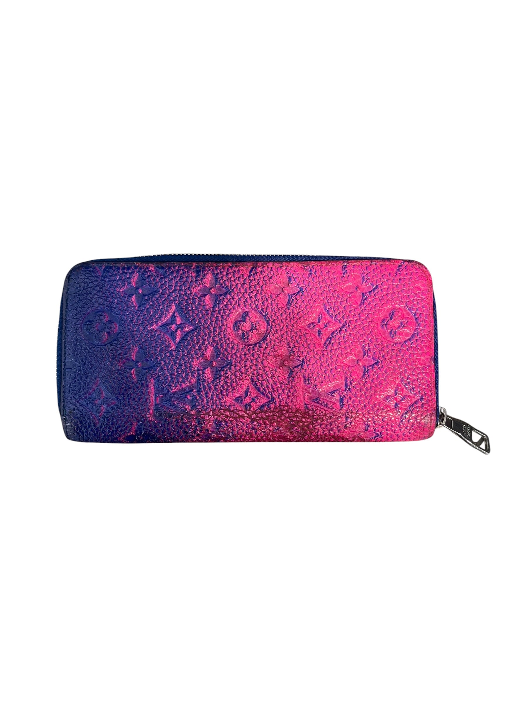 LOUIS VUITTON/Long Wallet/Hombre Check/Leather/MLT/L's/HOMBRE BLUE PINK LV MONOGRAM view 1
