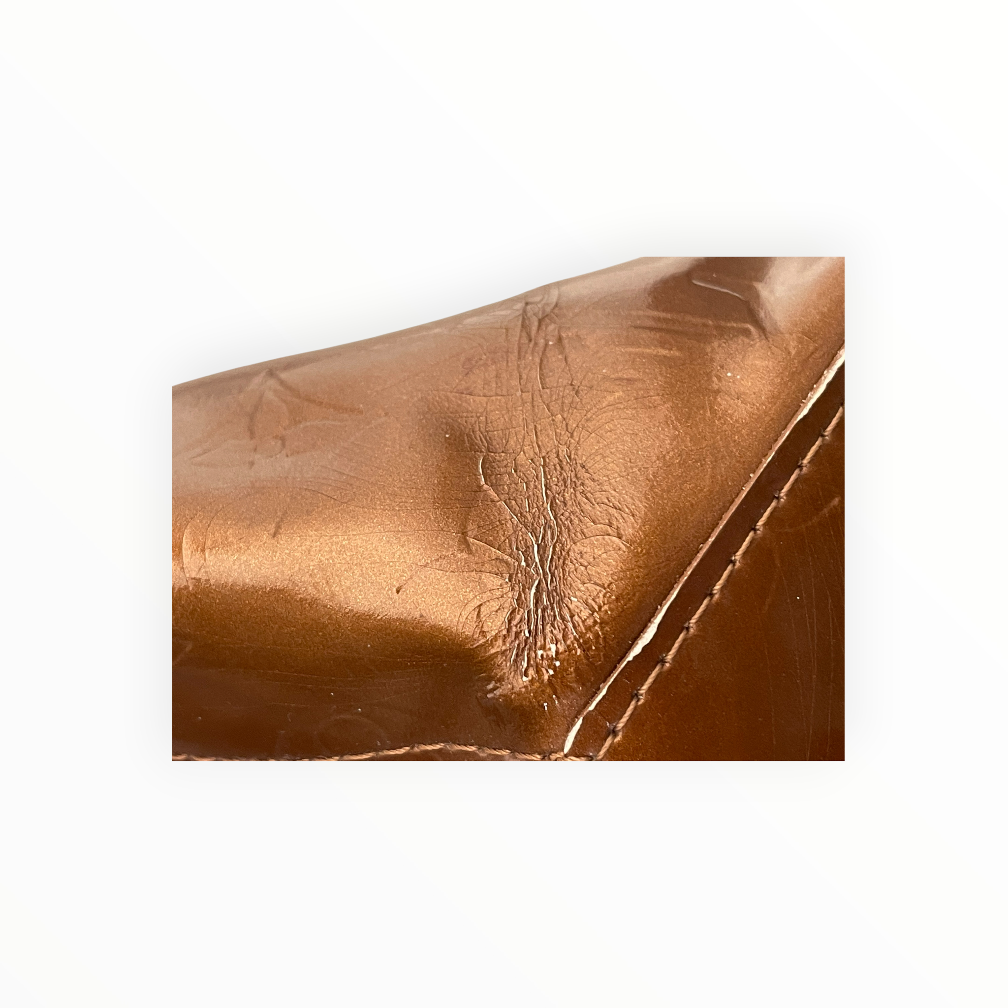 LOUIS VUITTON/Bag/Monogram/BRW/crackled handle view 10