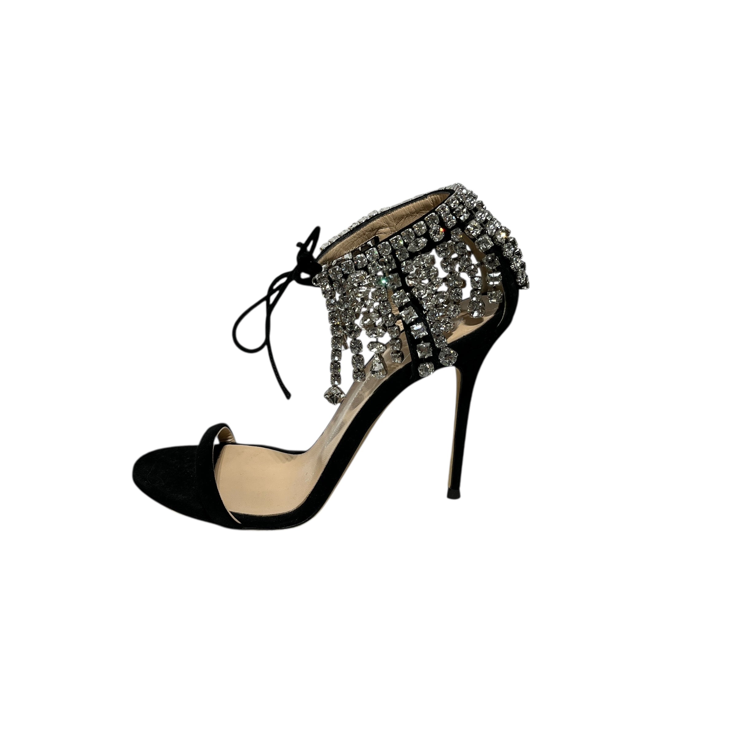 GIUSEPPE ZANOTTI DESIGN/Heels/EU 36.5/BLK/CRYSTAL DETAILING view 3