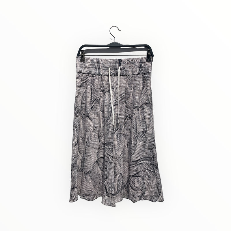 Helmut Lang/Long Skirt/S/All Over Print/Acrylic/WHT/