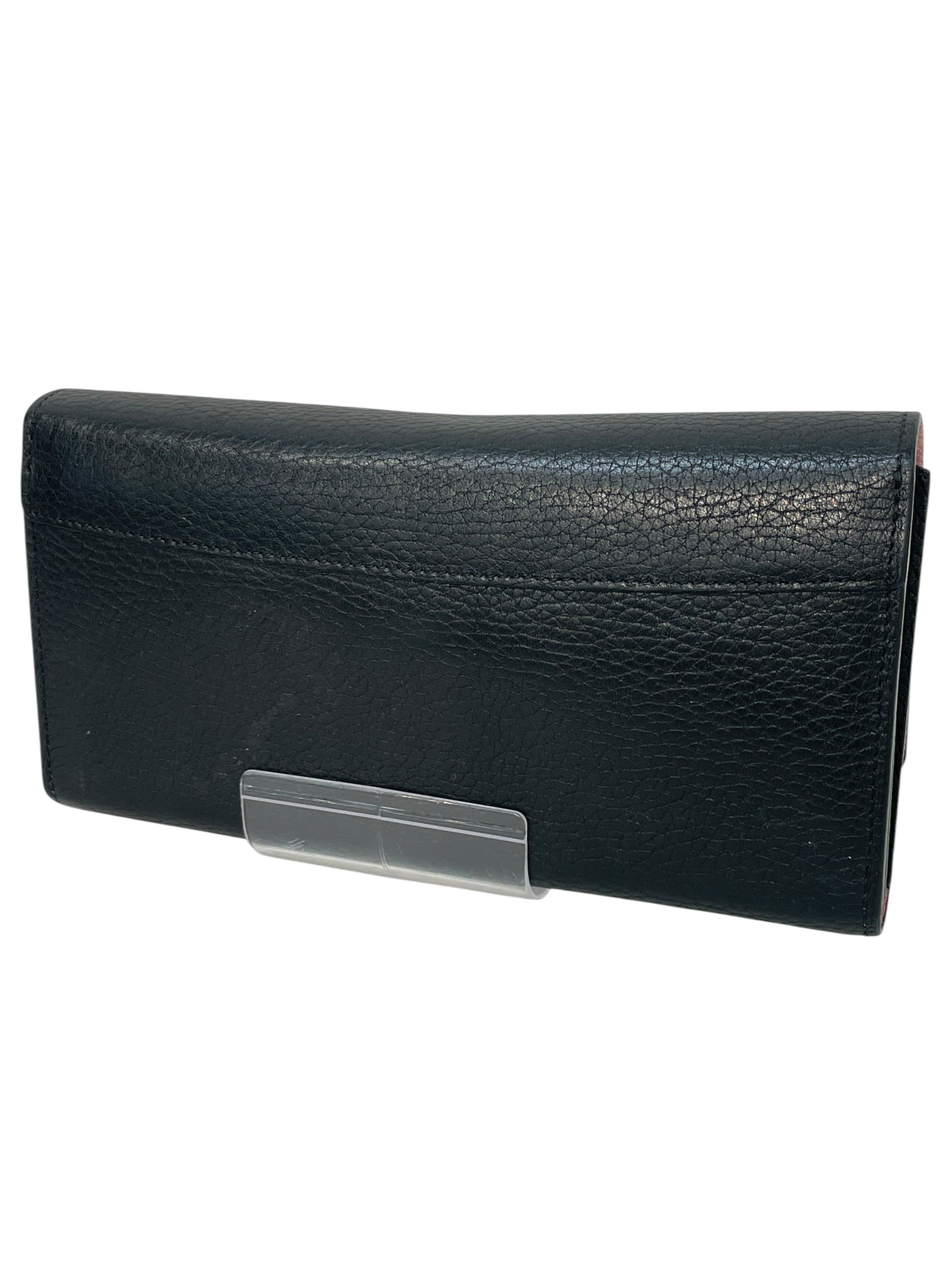 LOUIS VUITTON/Long Wallet/Leather/BLK/L's/taurillon leather capucines view 2
