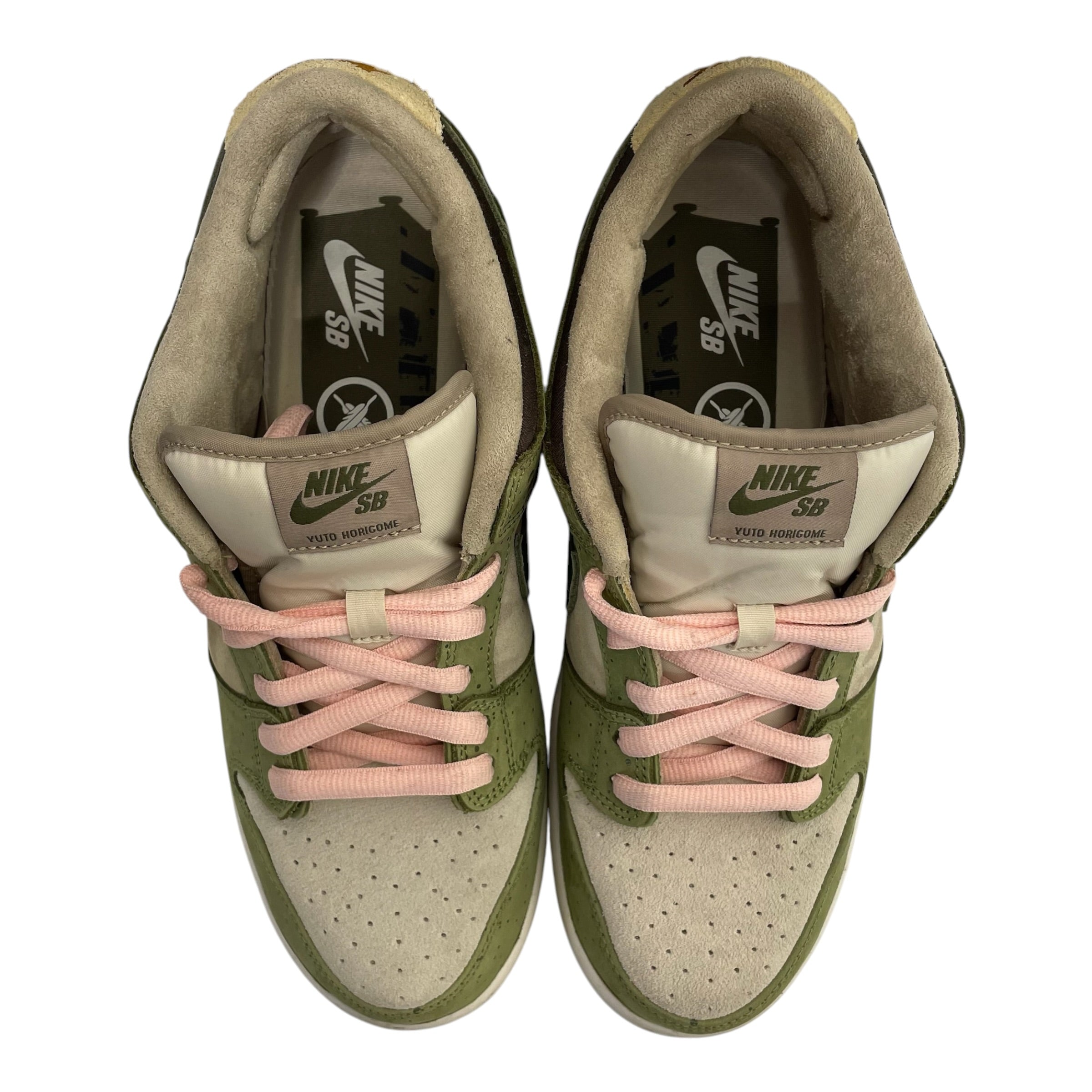 NIKE SB/Low-Sneakers/US 10.5/Suede/GRN/NIKE X YUTO HORIGOME DUNK view 5