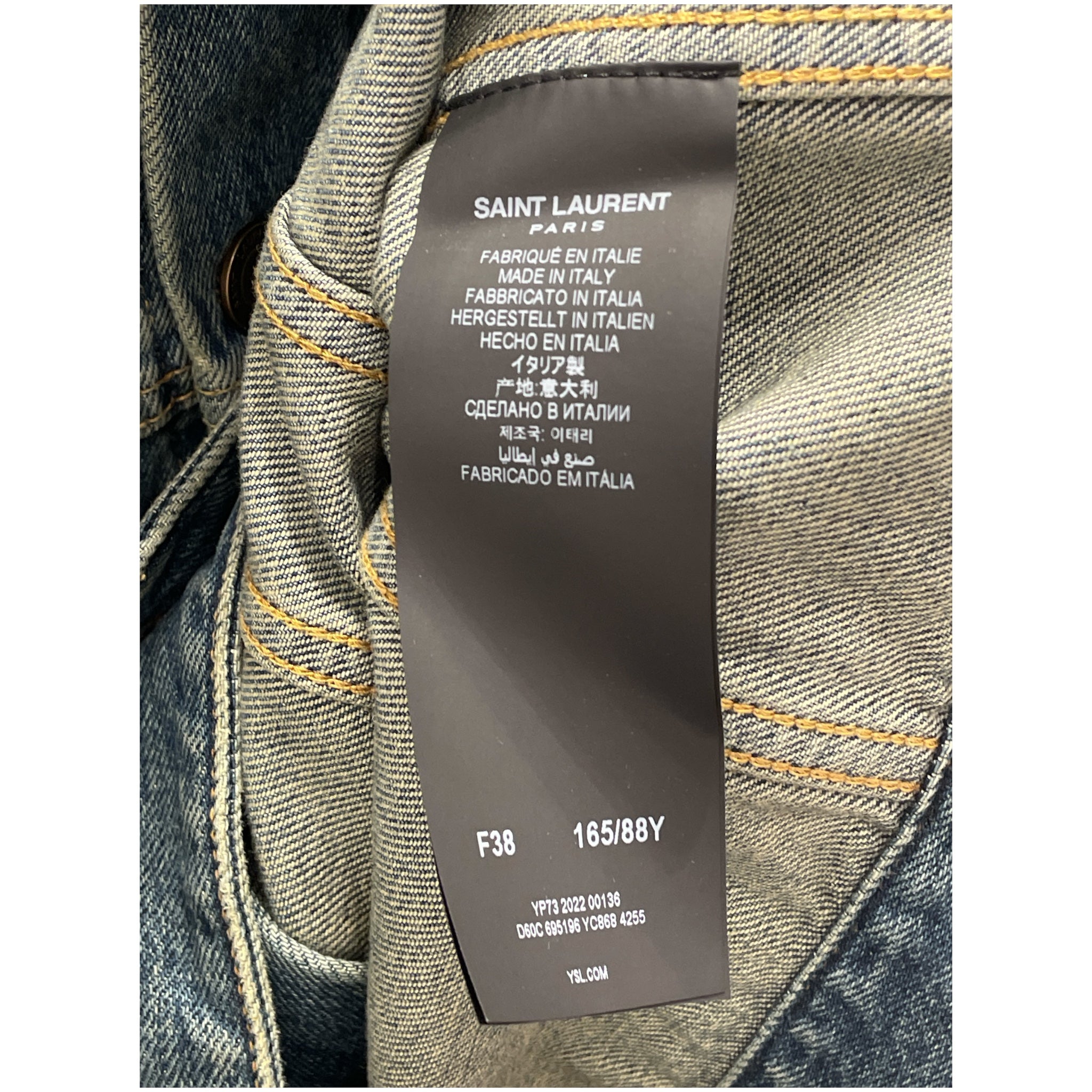 SAINT LAURENT/Denim Jkt/38/Denim/IDG/ view 4